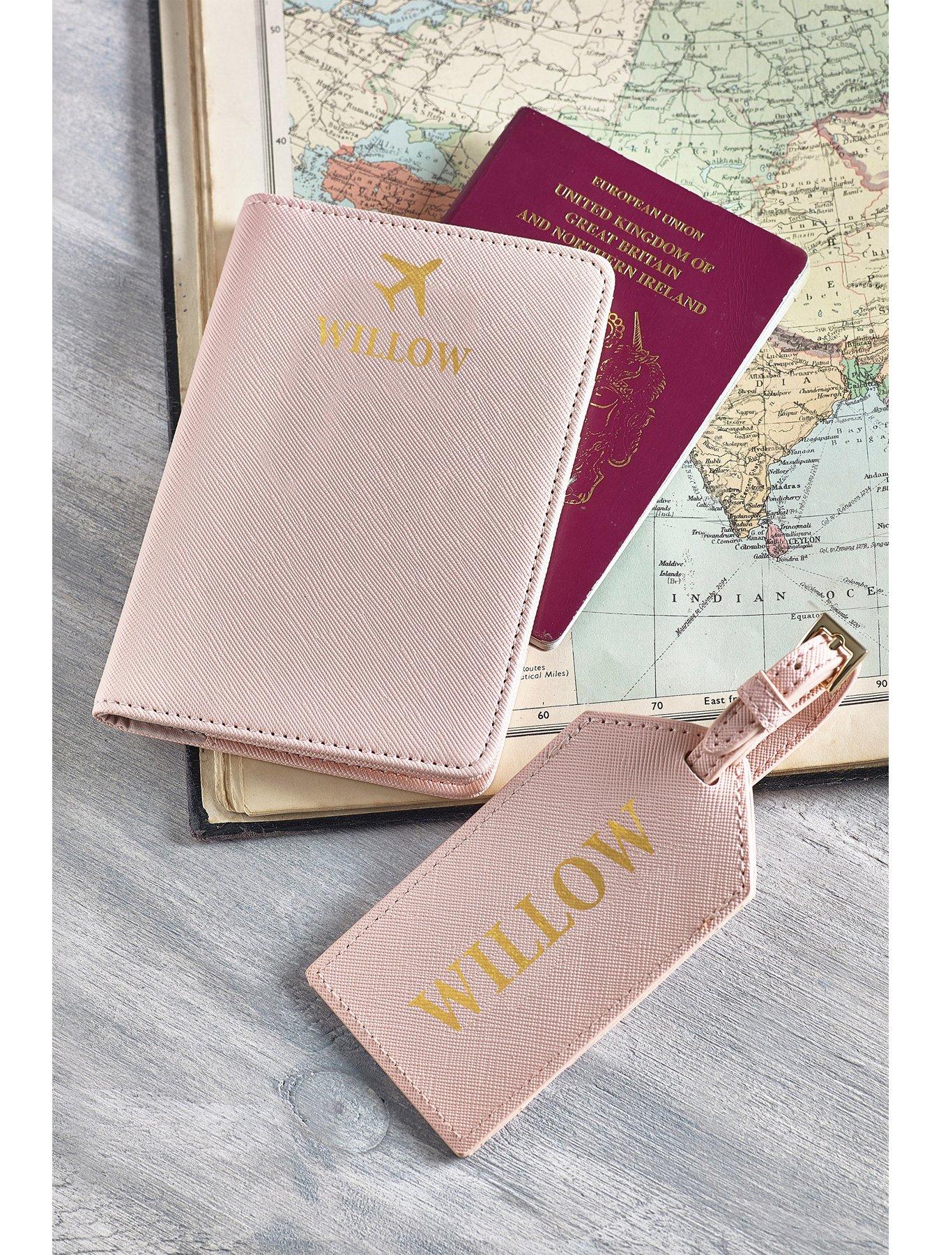 Image 3 of 3 of Love Abode Personalised Plane Passport & Luggage Holder