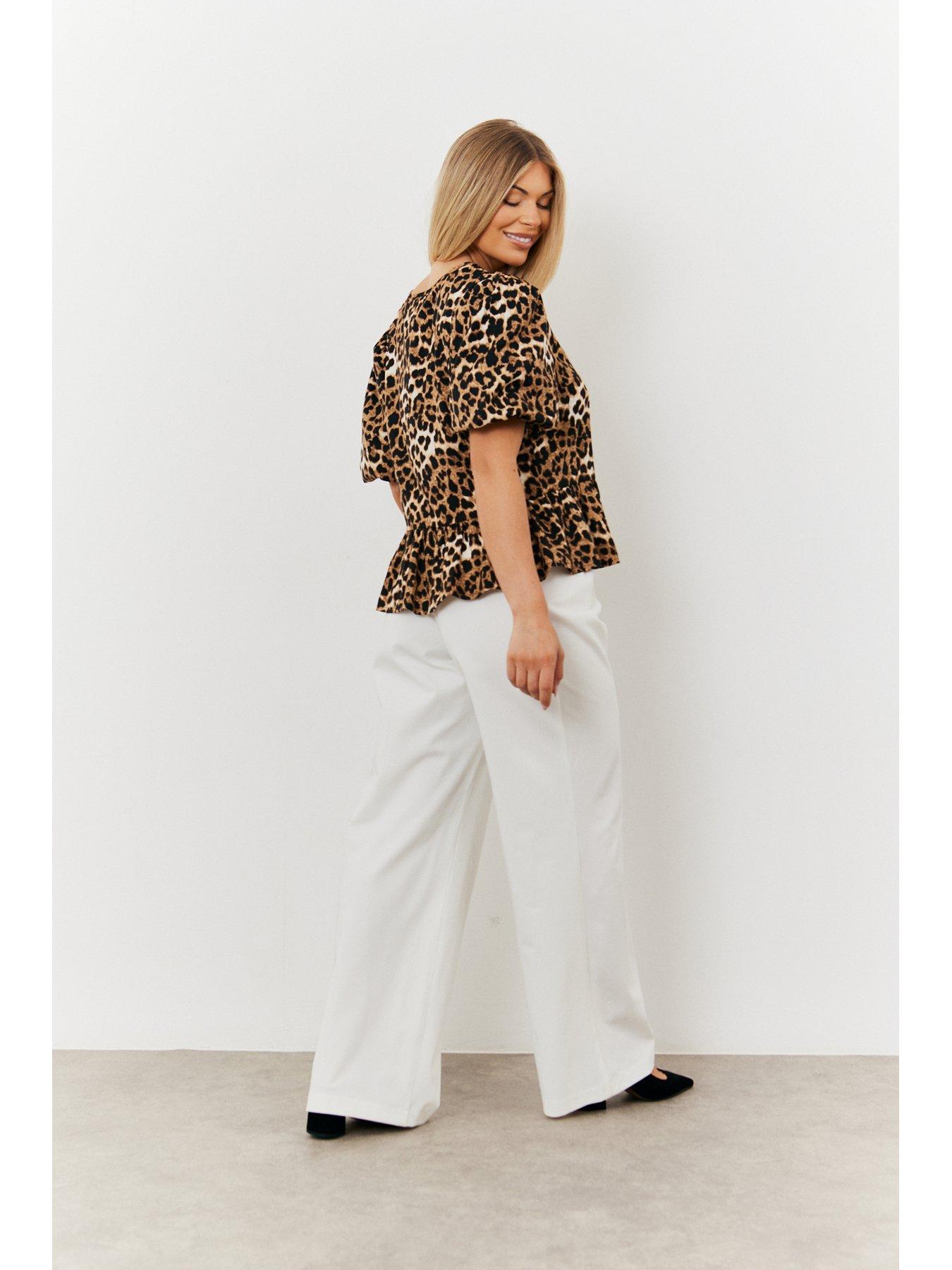 in-the-style-leopard-print-tie-up-blouse-multistillFront