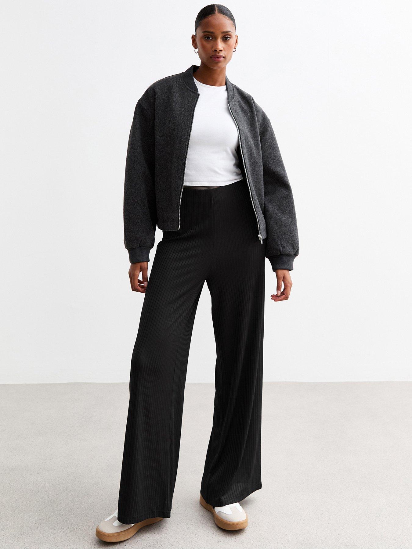 new-look-ribbed-wide-leg-trousers-black