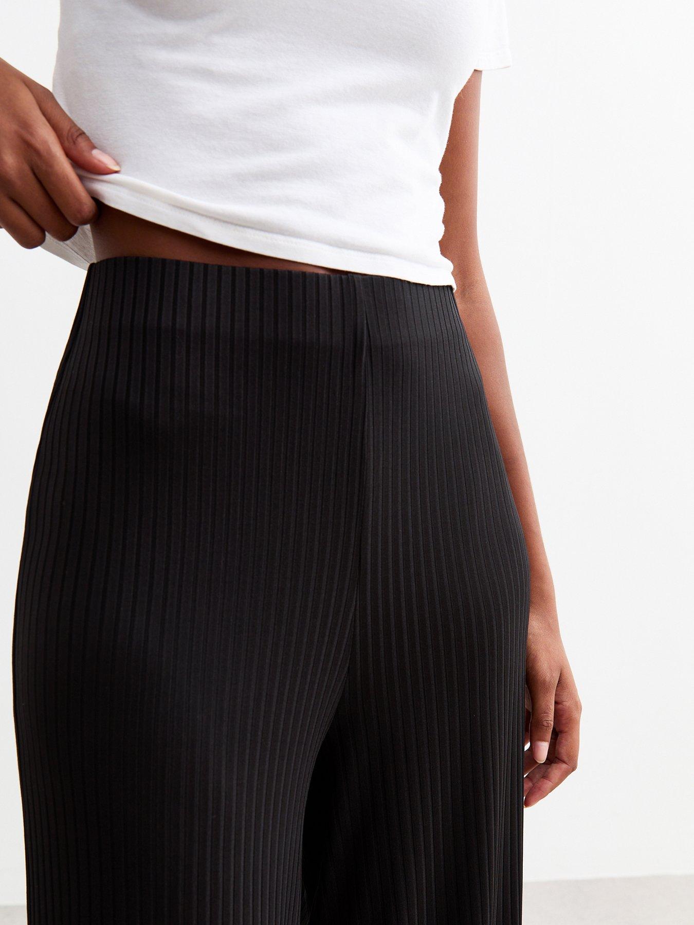 new-look-ribbed-wide-leg-trousers-blackoutfit