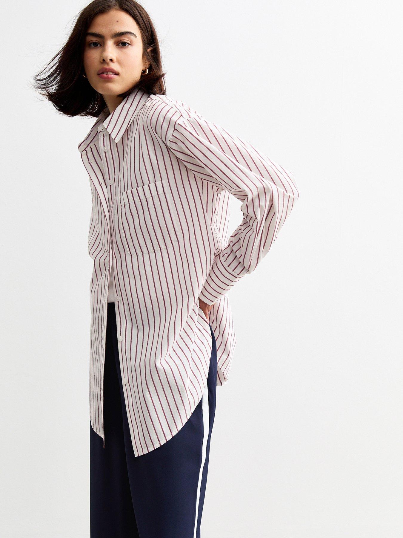 new-look-striped-cotton-poplin-shirt-burgundy