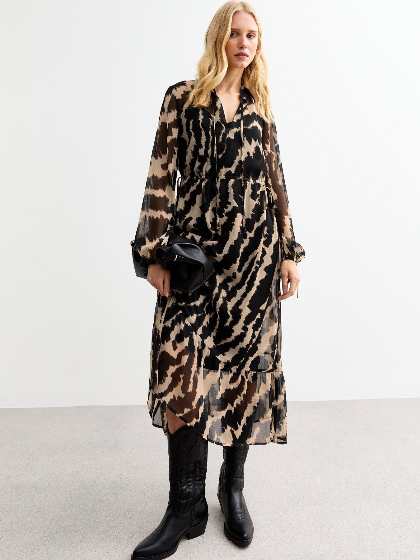 new-look-off-white-zebra-chiffon-midi-dress-printfront