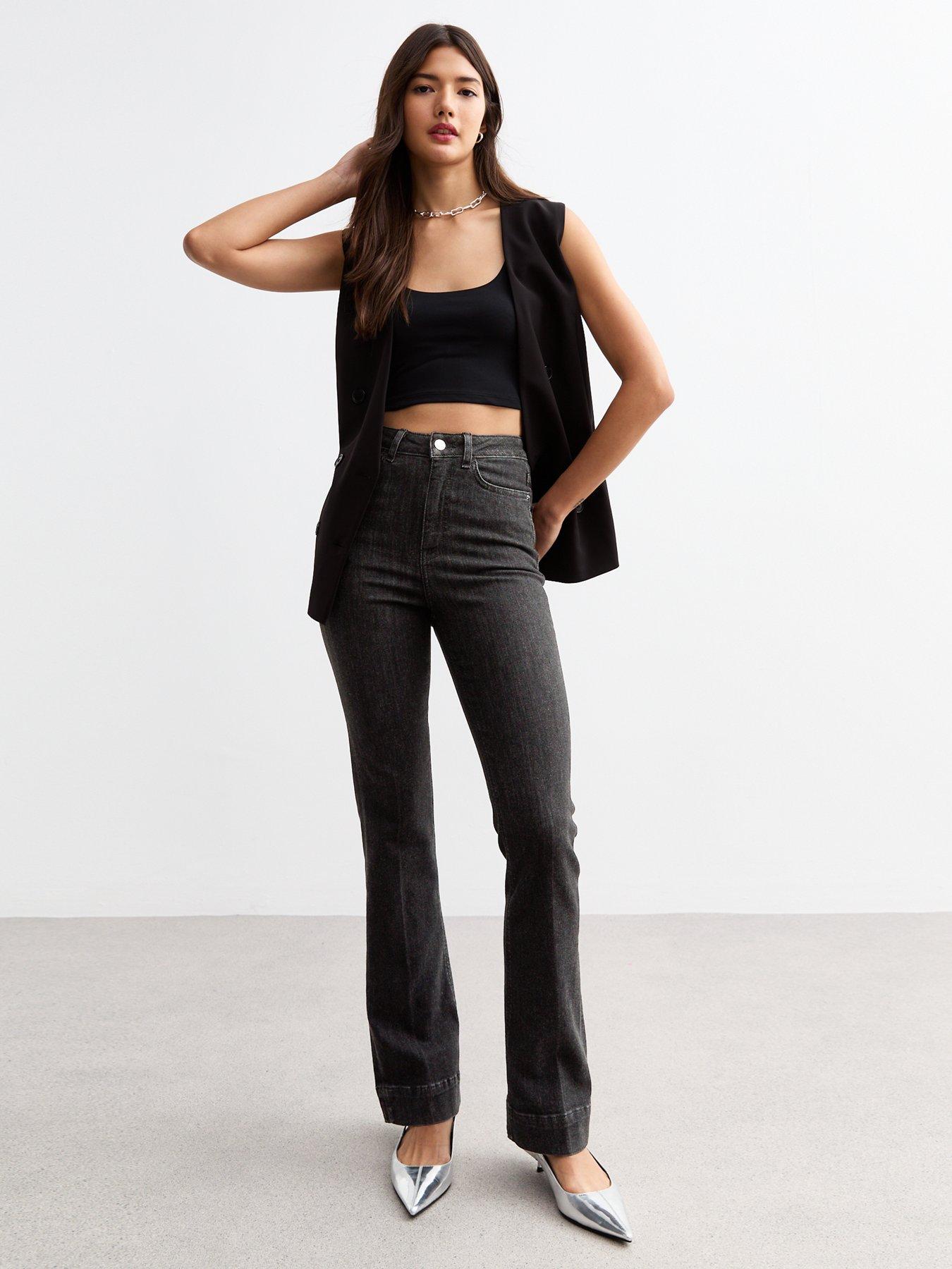 new-look-flared-jeans-blackfront