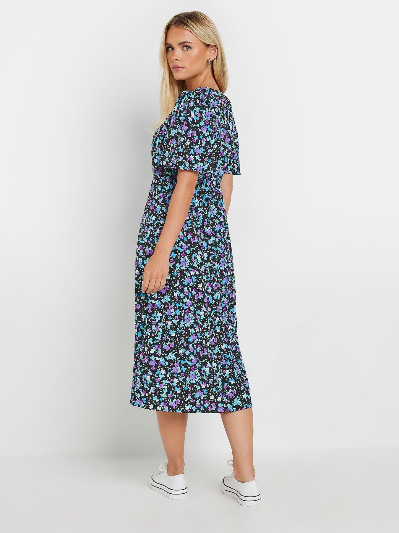 mco-petite-ditsy-fit-and-flare-dressstillFront