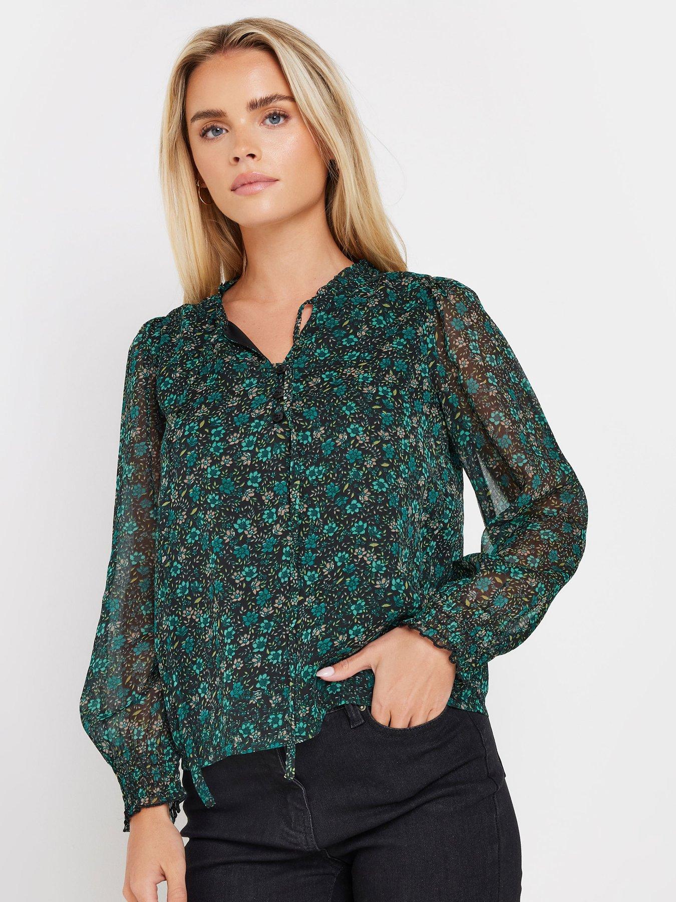 mco-petite-floral-print-long-sleeve-blouse