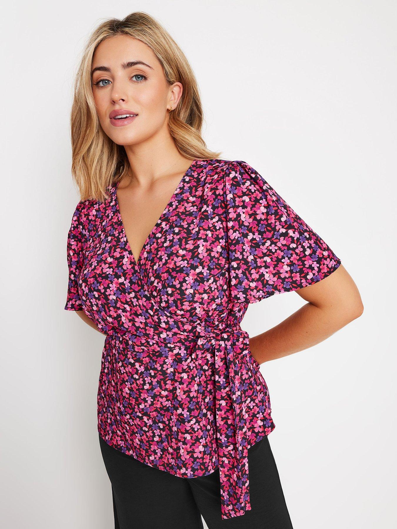 mco-ditsy-wrap-tie-blouse-pink