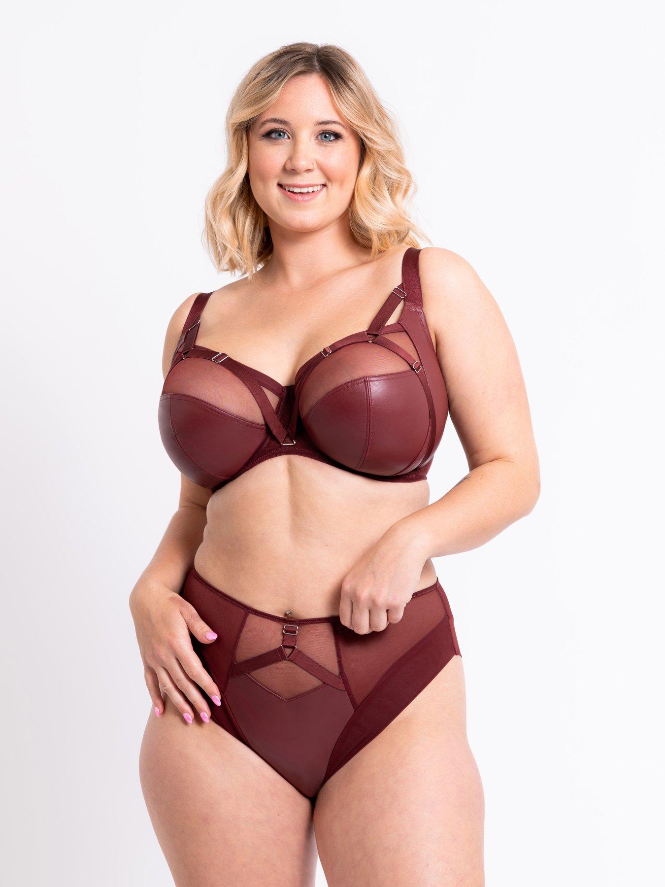 Curvy Kate Curvy Kate Enclose Non-padded Underwired Side Support Balcony Bra - Oxblood