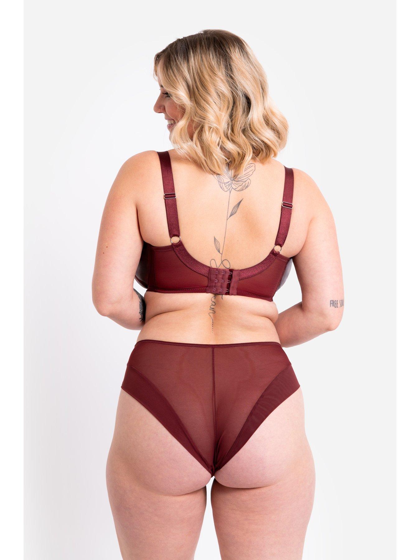 Image 2 of 6 of Curvy Kate Curvy Kate Enclose Non-padded Underwired Side Support Balcony Bra - Oxblood