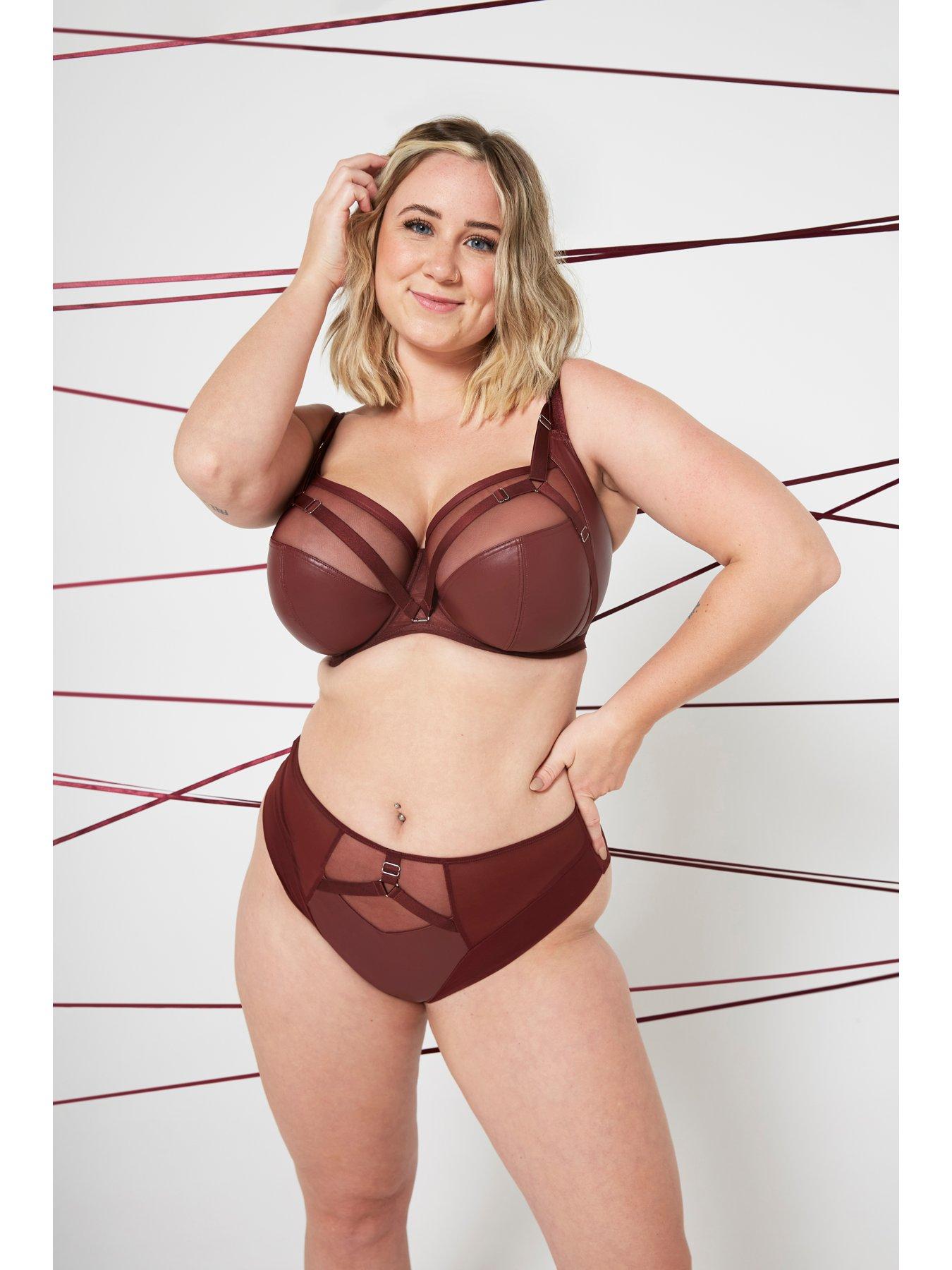 Image 6 of 6 of Curvy Kate Curvy Kate Enclose Non-padded Underwired Side Support Balcony Bra - Oxblood