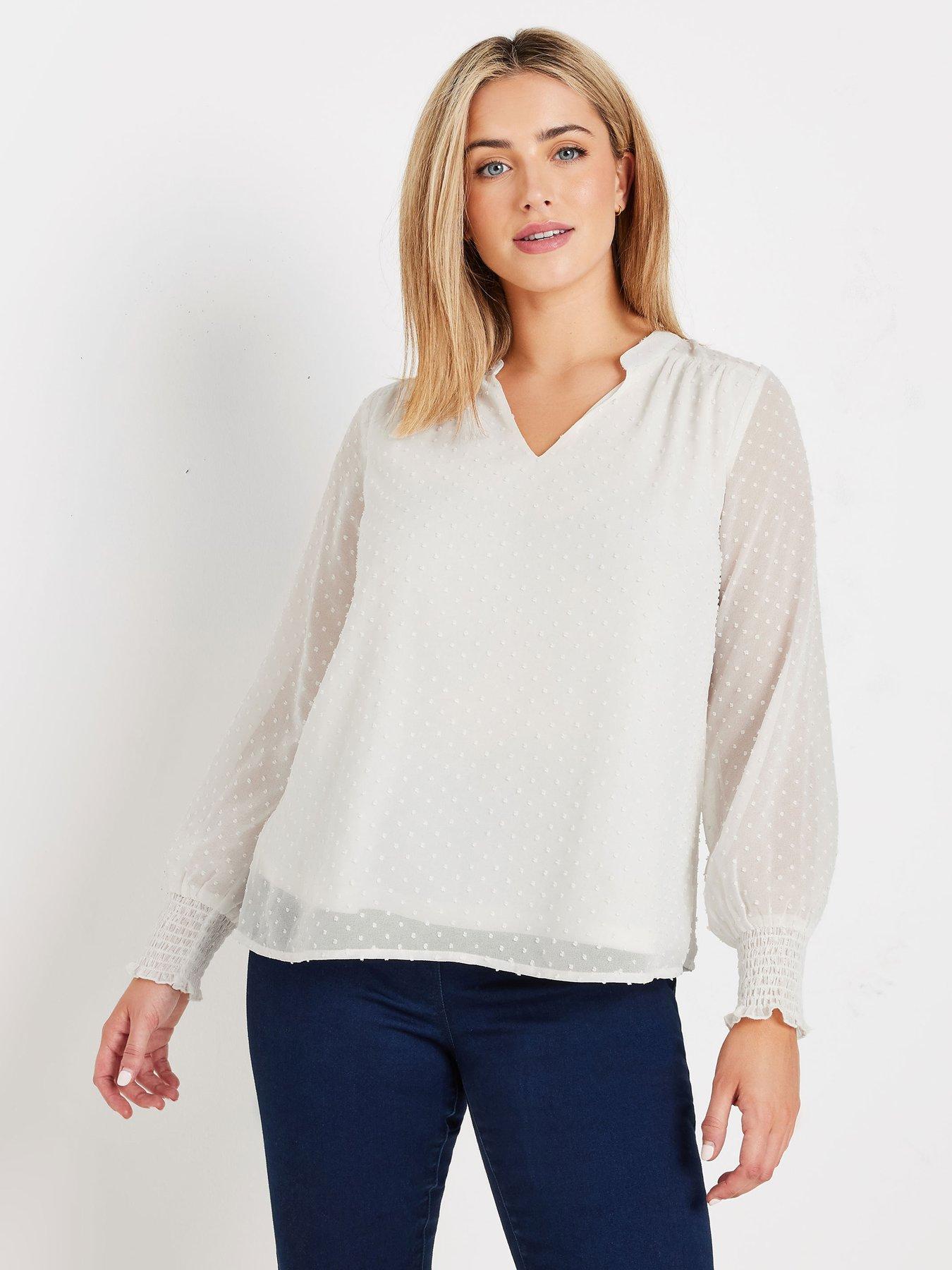 mco-long-sleeve-spot-detail-blouse