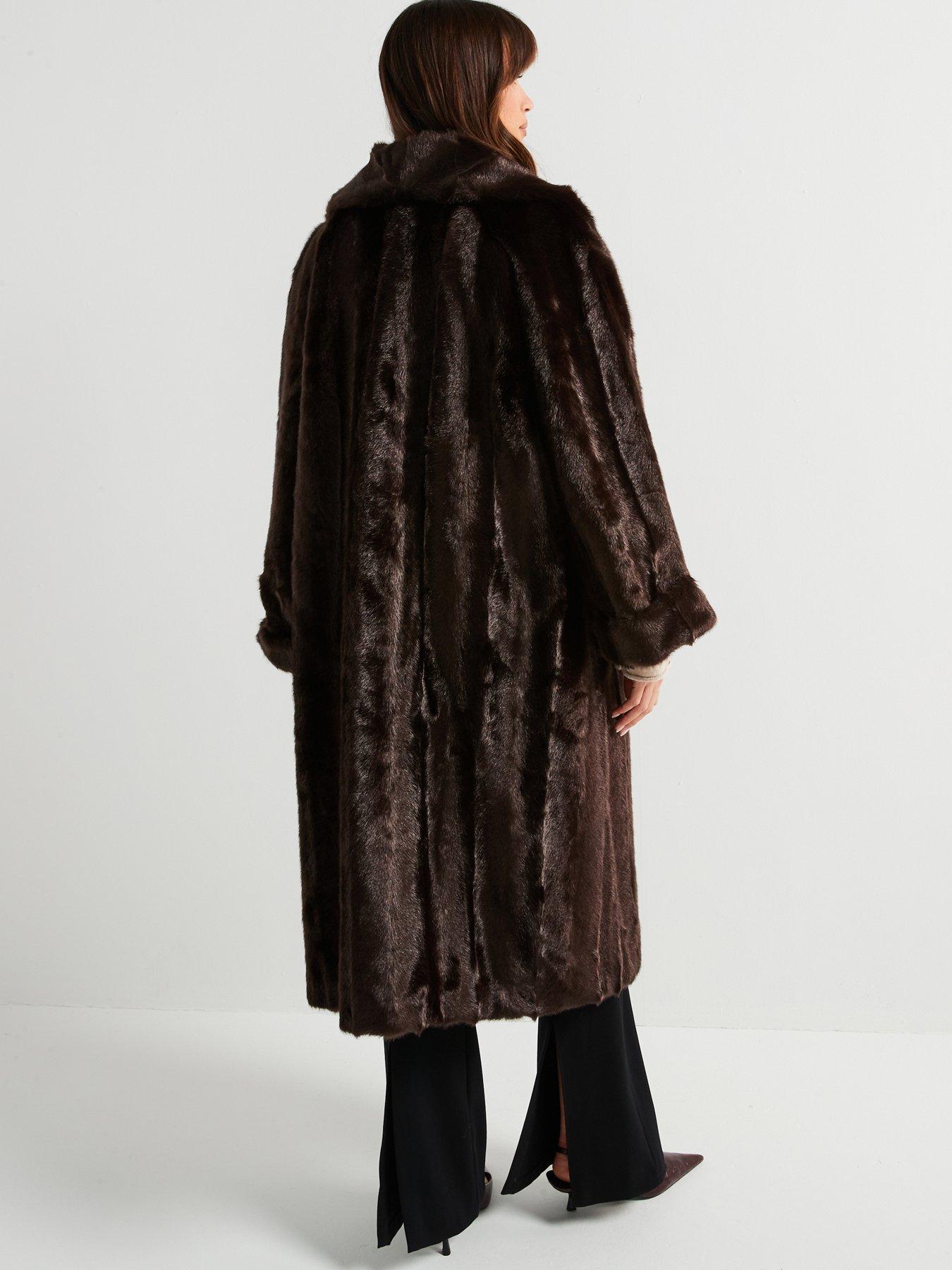 jakke-castello-coat-chocolate-faux-fur-coatstillFront