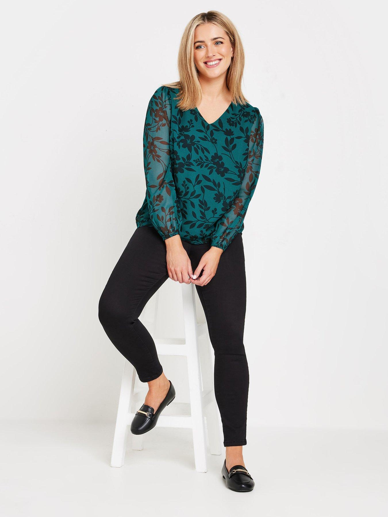 mco-floral-stencil-printed-long-sleeve-blouseback