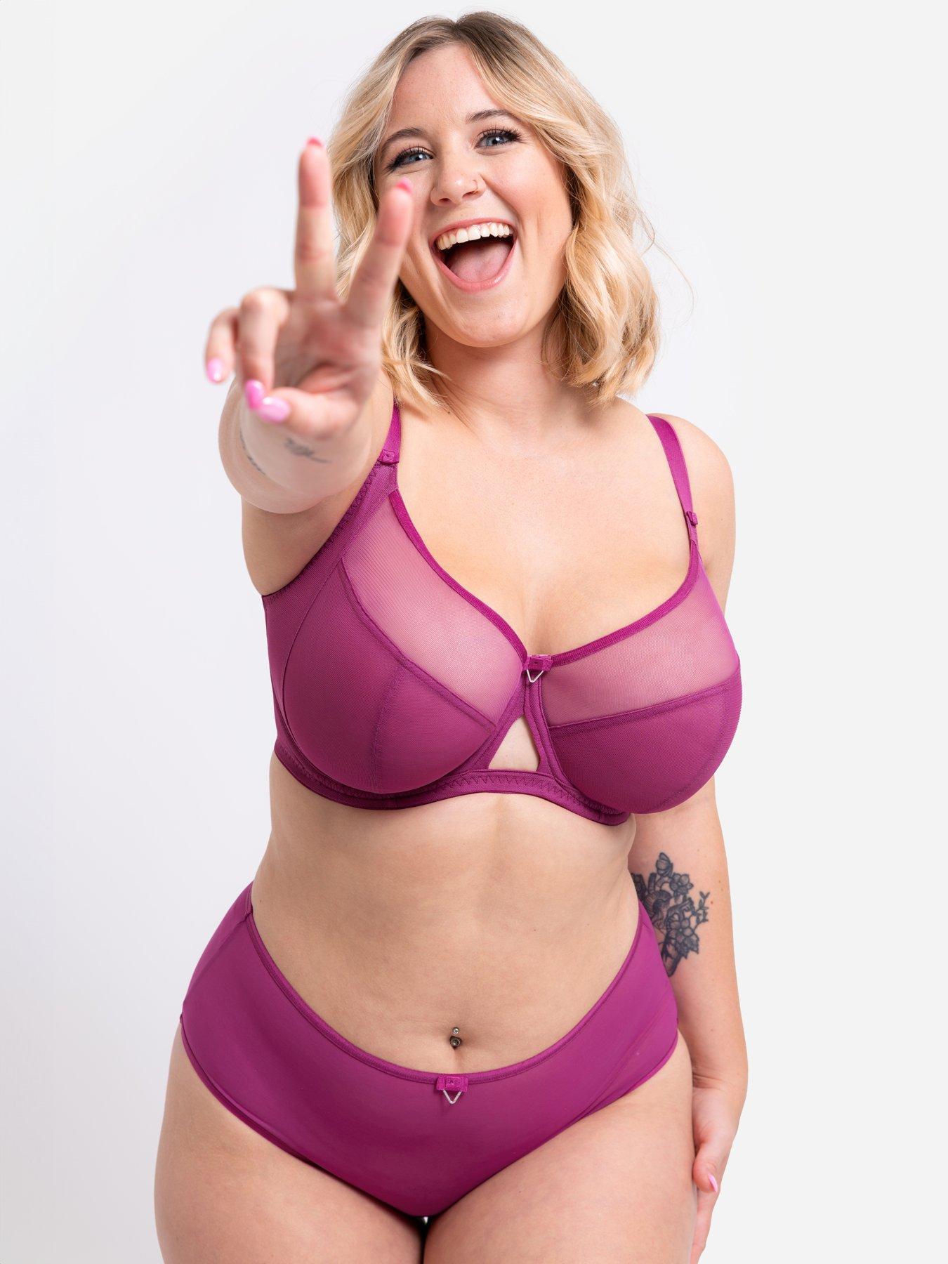 Curvy Kate Curvy Kate Victory Non-padded Underwired 4-part Cup Balcony Bra - Orchid