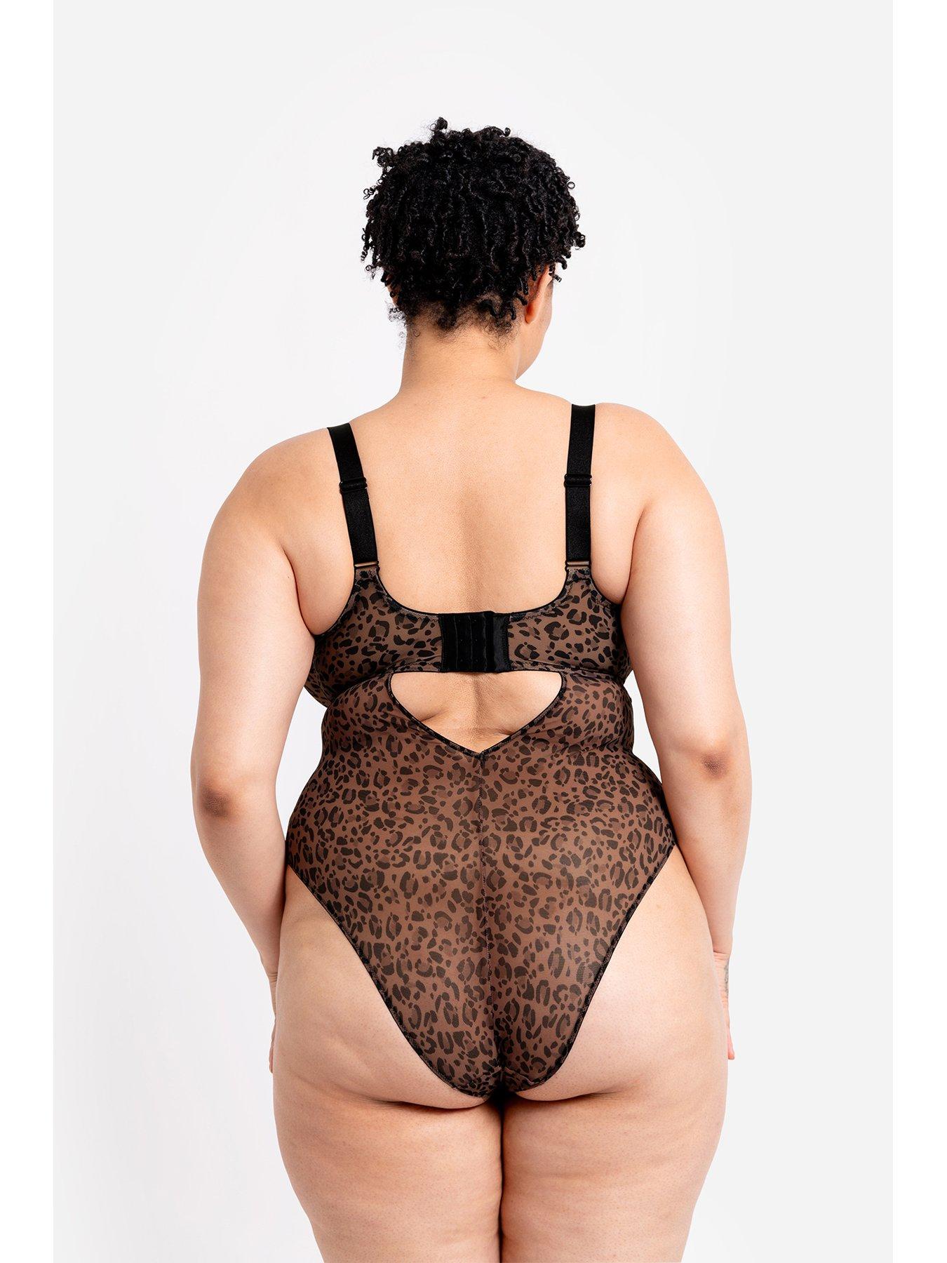 curvy-kate-curvy-kate-cool-cat-non-padded-underwired-plunge-bodysuit-leopard-brownstillFront