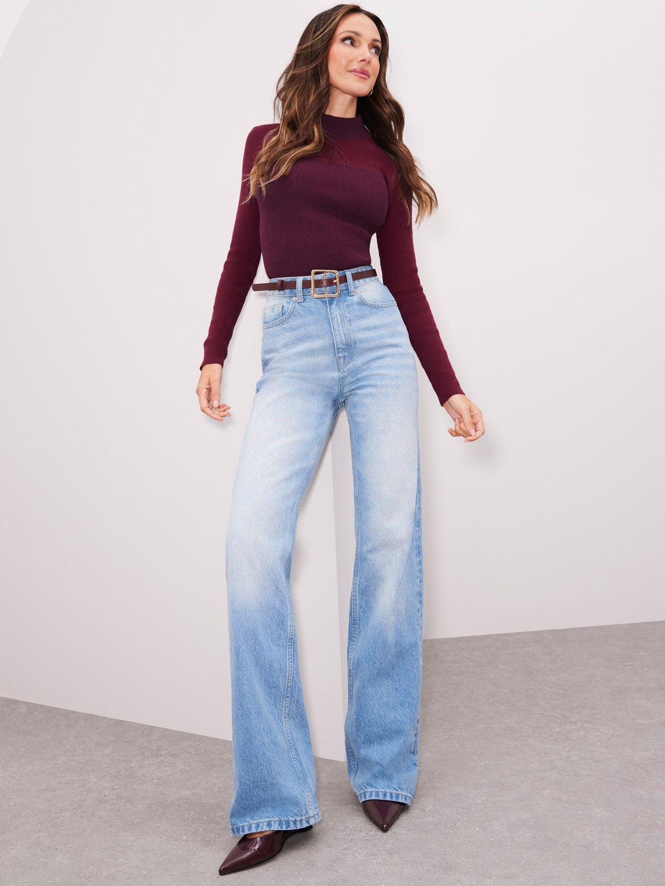 michelle-keegan-wide-leg-jeans-bluefront