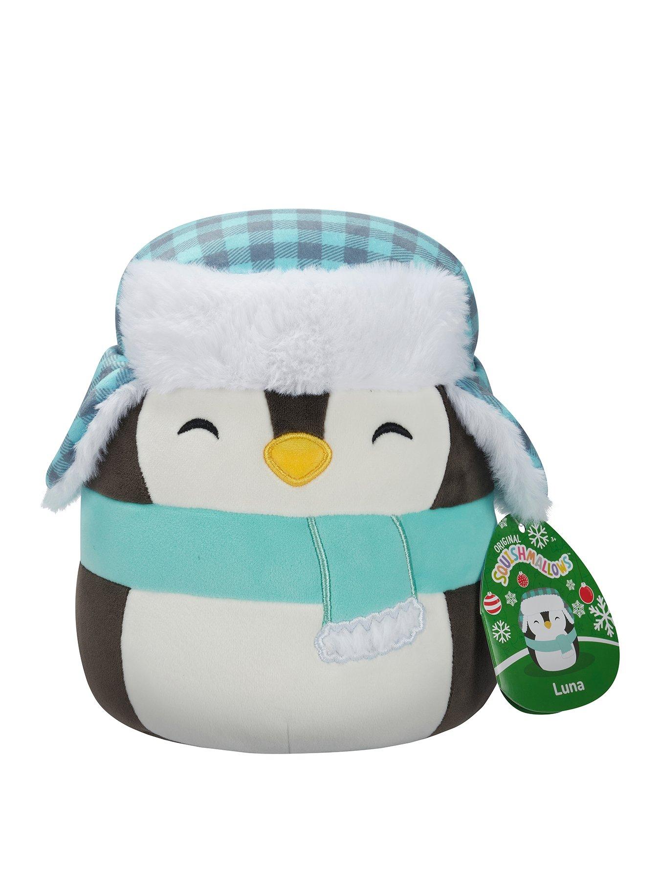 squishmallows-sqk-little-plush-75-squishmallows-luna-black-penguin-wteal-hat-and-scarf