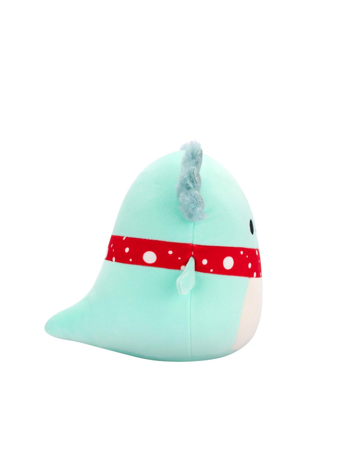 Image 3 of 8 of Squishmallows Original Squishmallows 7.5-Inch Richie the Teal Axolotl with Red Scarf