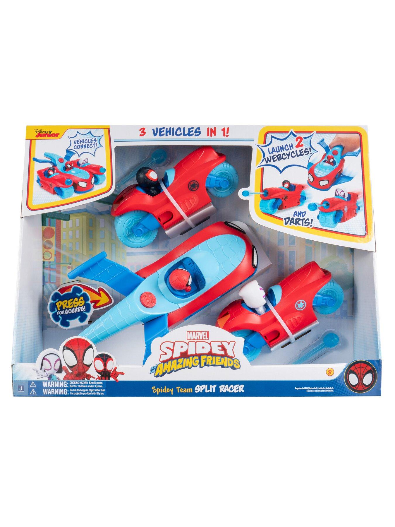 Image 3 of 8 of Spiderman MARVEL Spidey and His Amazing Friends Spidey Team Split Racer