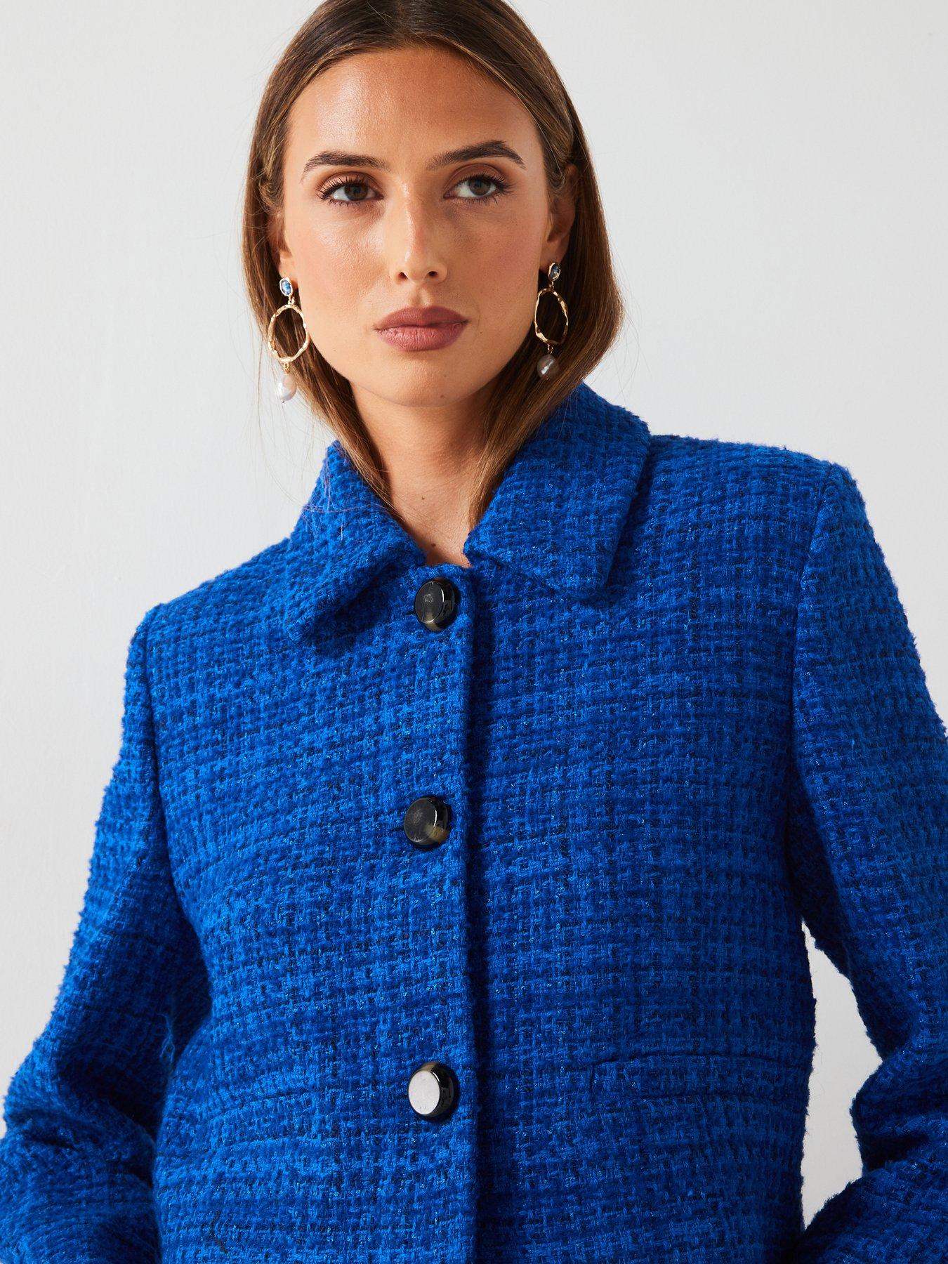 Mango blue jacket hotsell