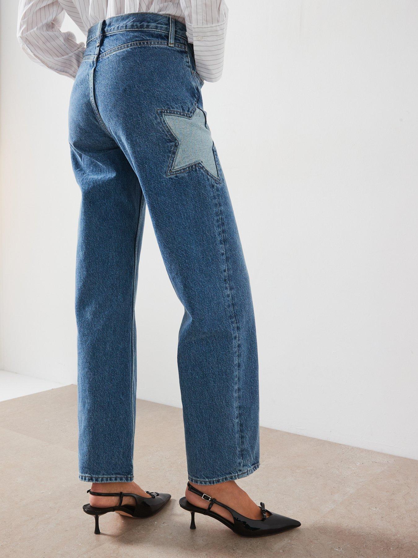 mango-straight-fit-star-jeans-bluestillFront