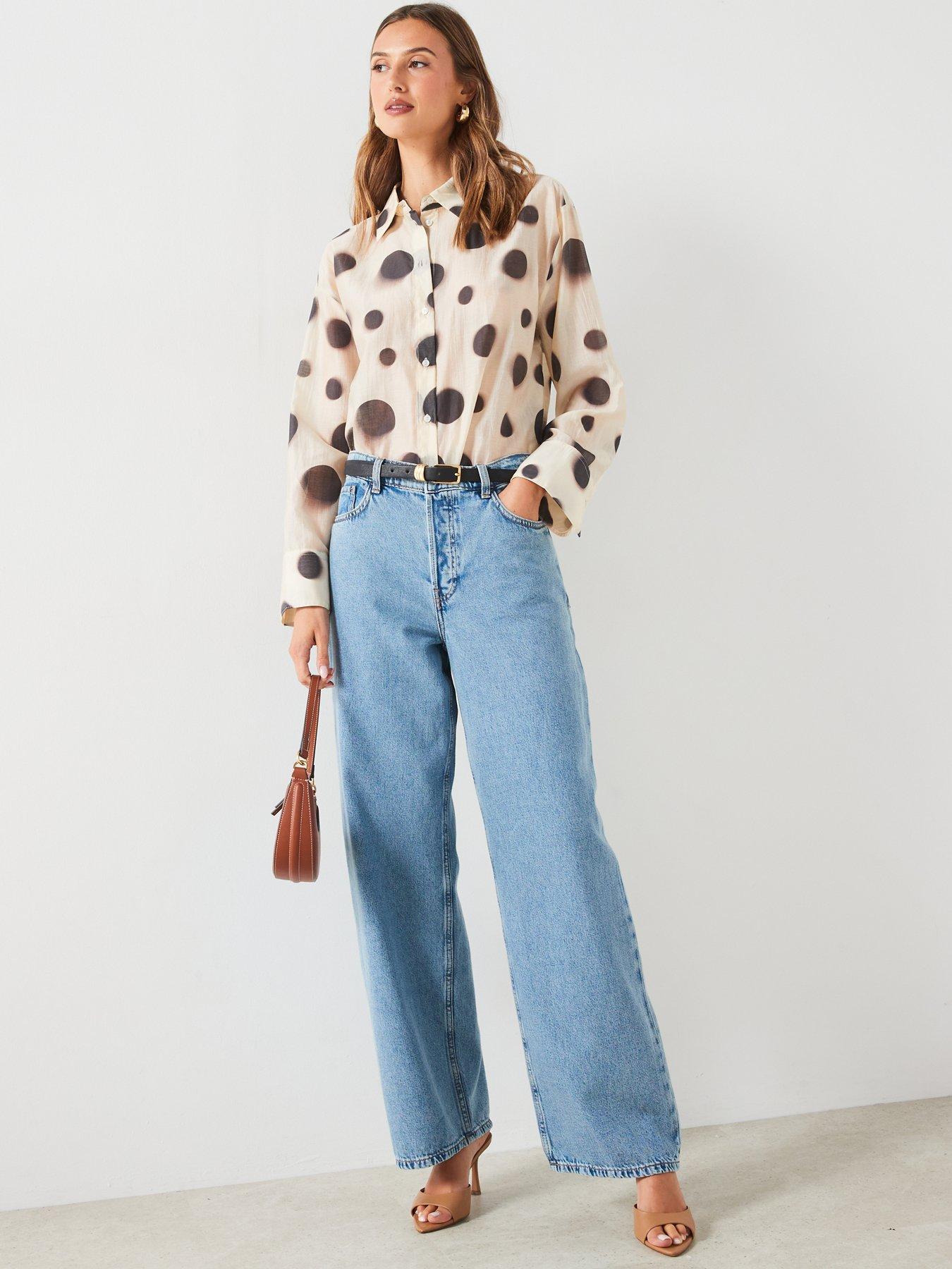 mango-polka-dot-shirt-creamdetail