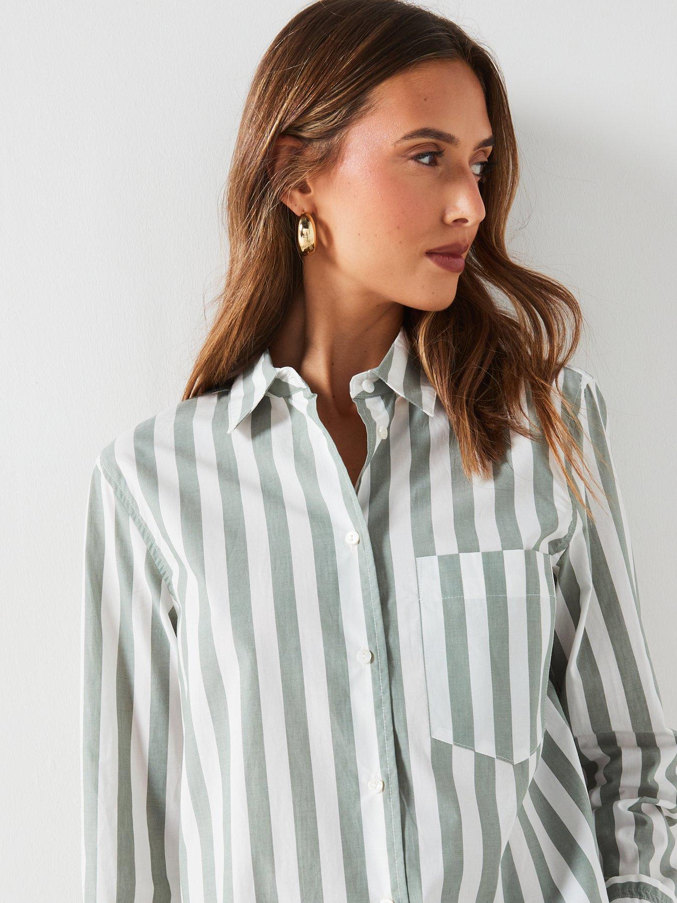 mango-striped-shirt-greenoutfit