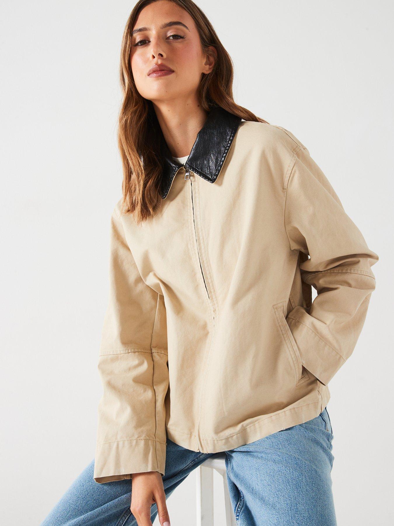 mango-pu-collar-jacketoutfit