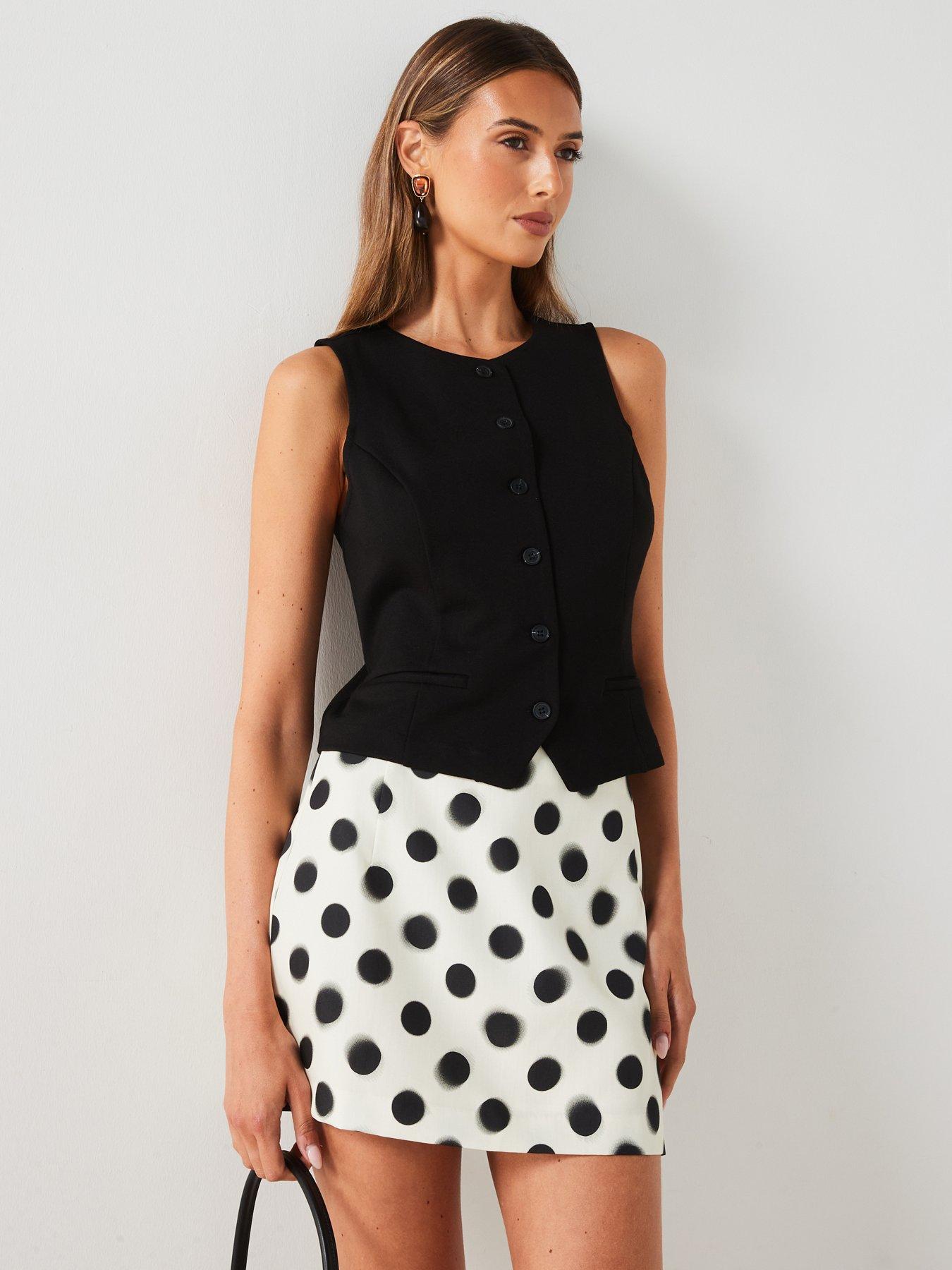 mango-button-down-waistcoat-black