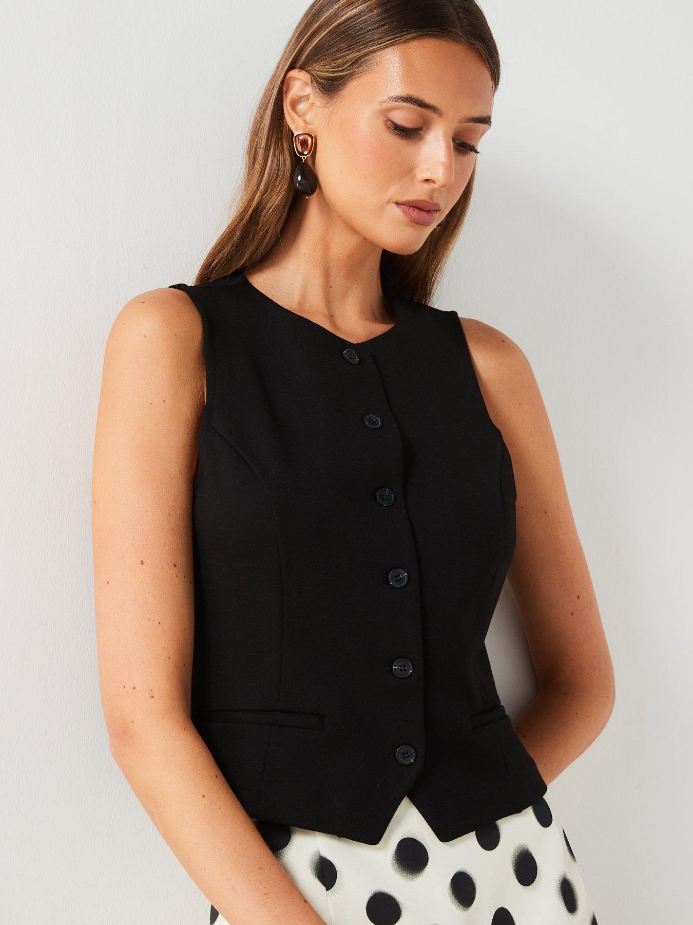 mango-button-down-waistcoat-blackoutfit