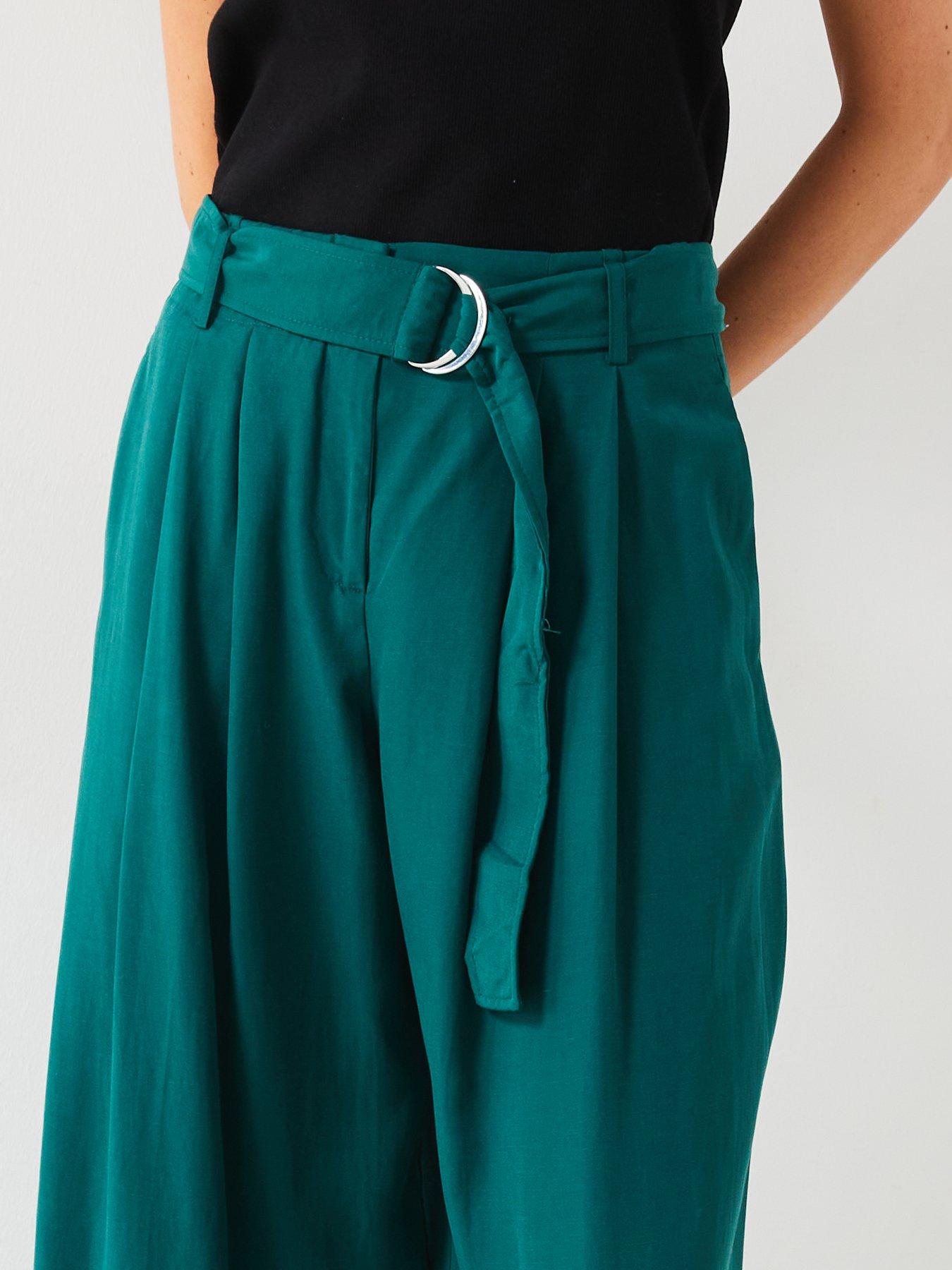 mango-belted-trouser-co-ord-greenoutfit