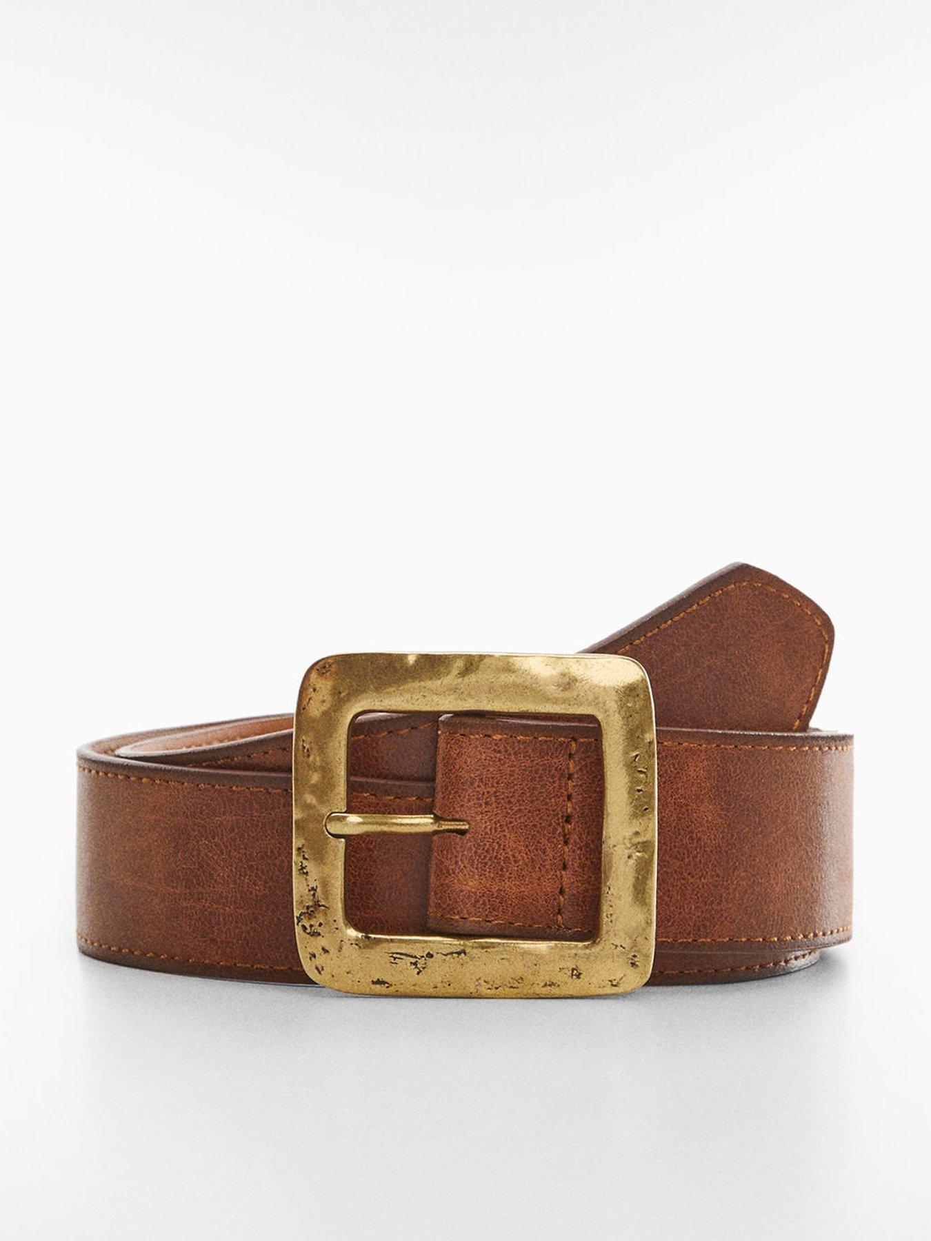 mango-brown-buckle-belt