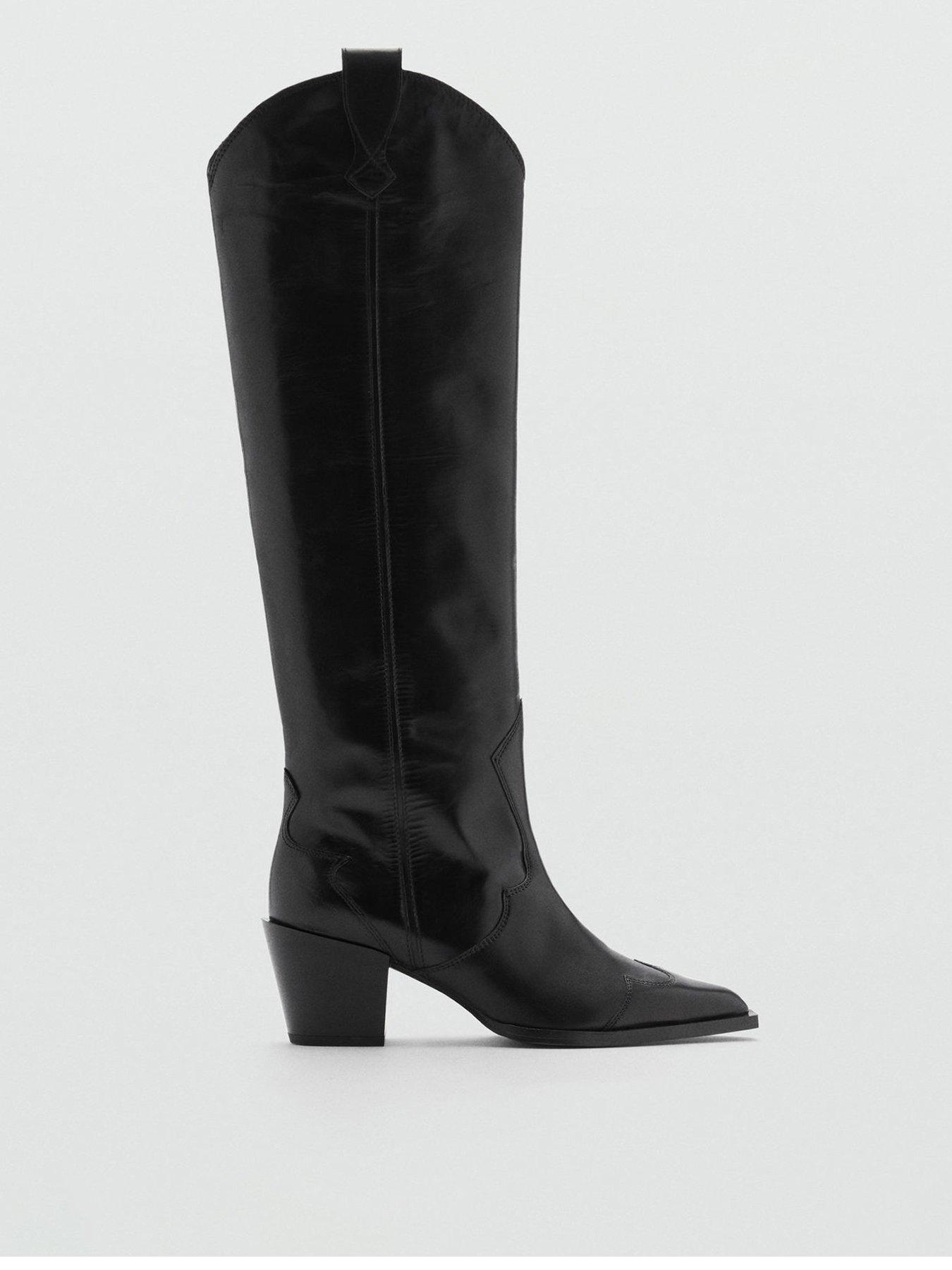 mango-knee-high-western-boot-black