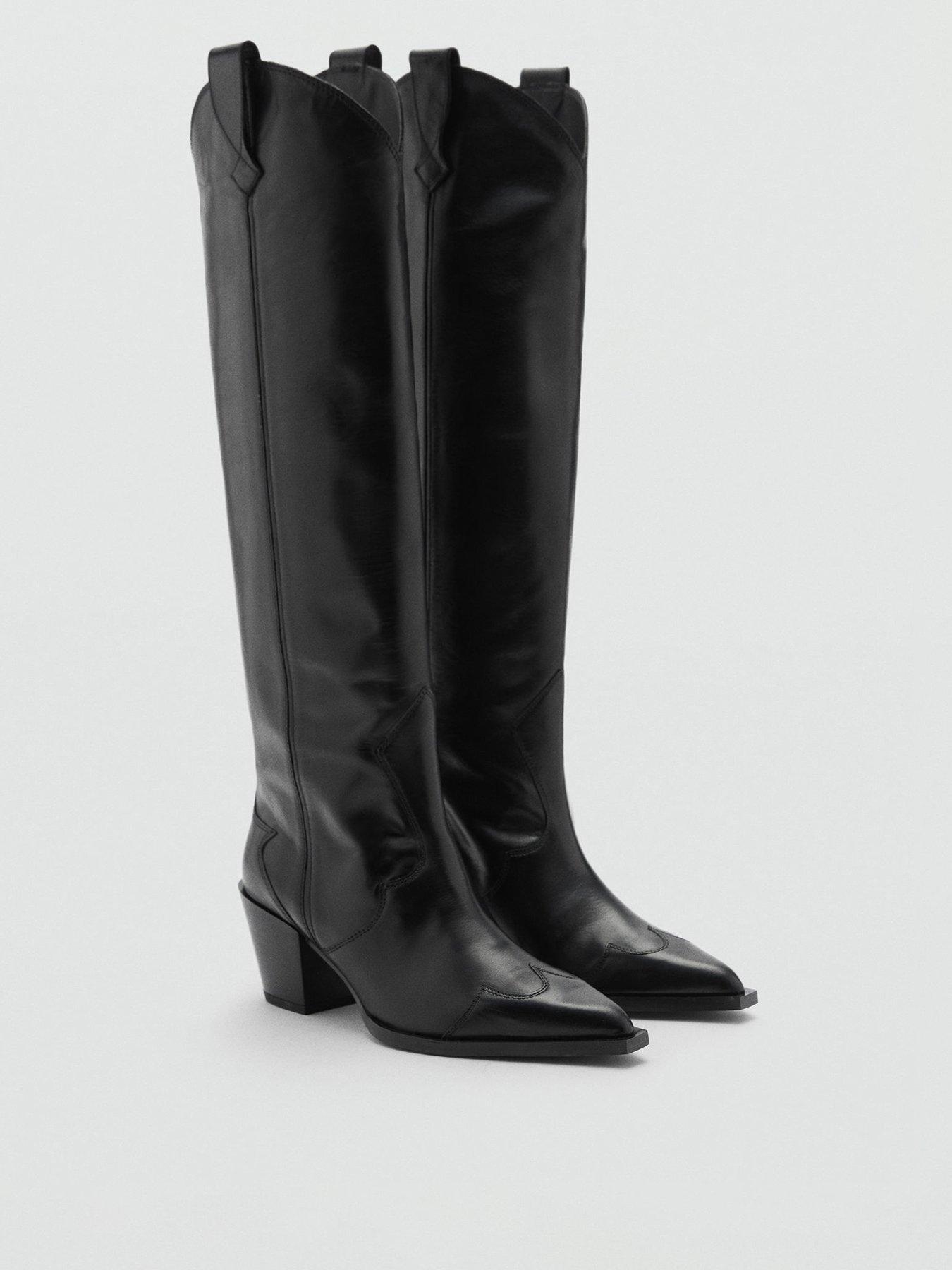 mango-knee-high-western-boot-blackstillFront