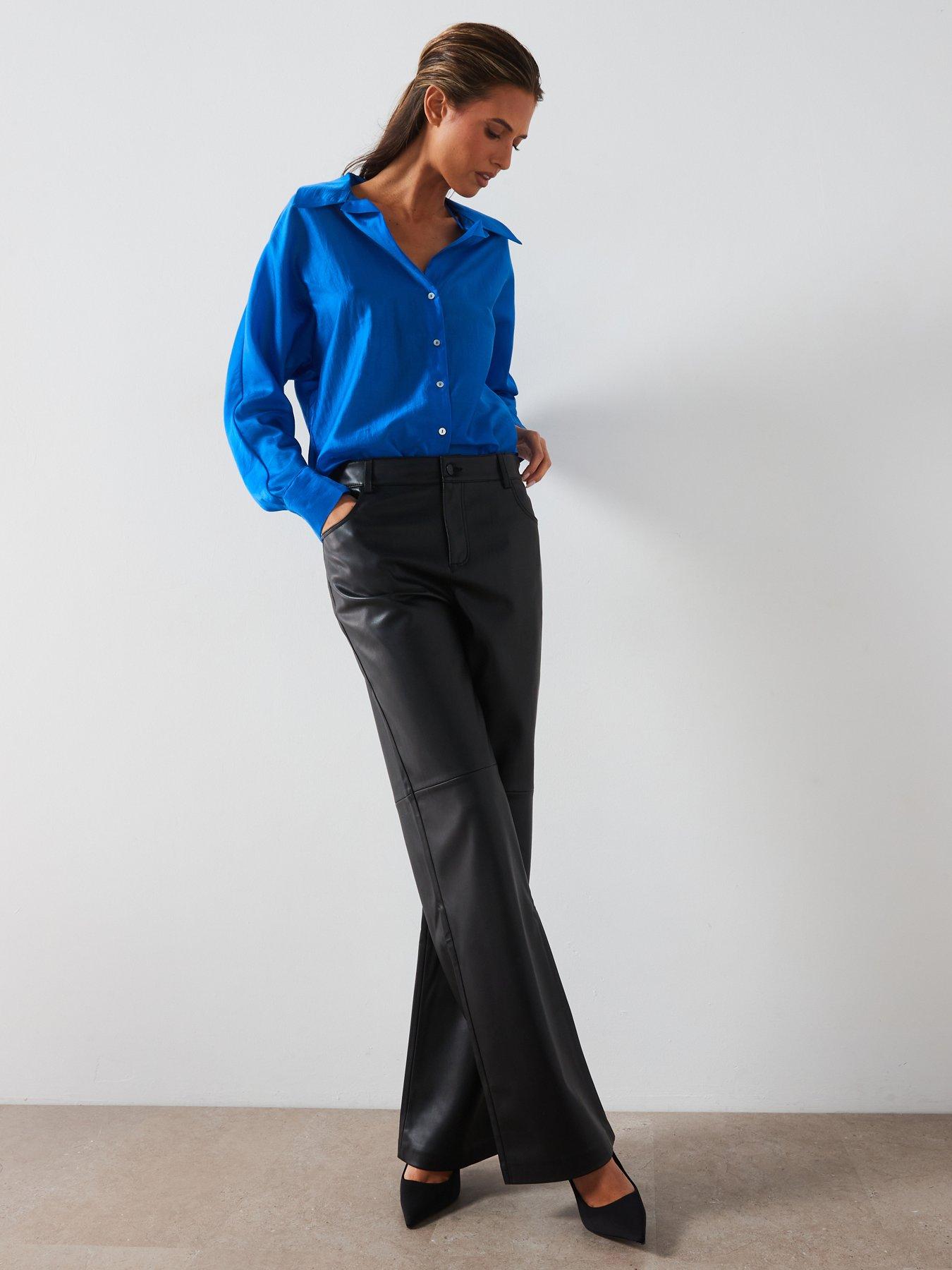 mango-june-satin-shirt-blue