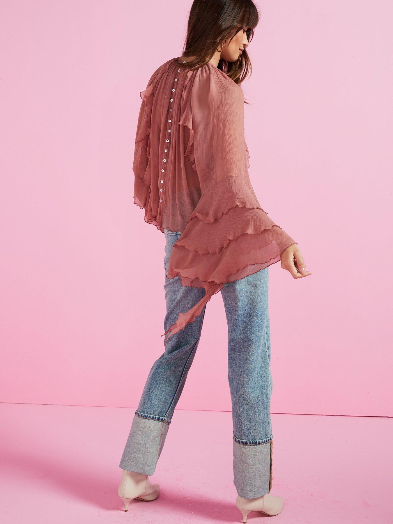 mango-kirsten-ruffle-detailnbspblouse-pinkdetail