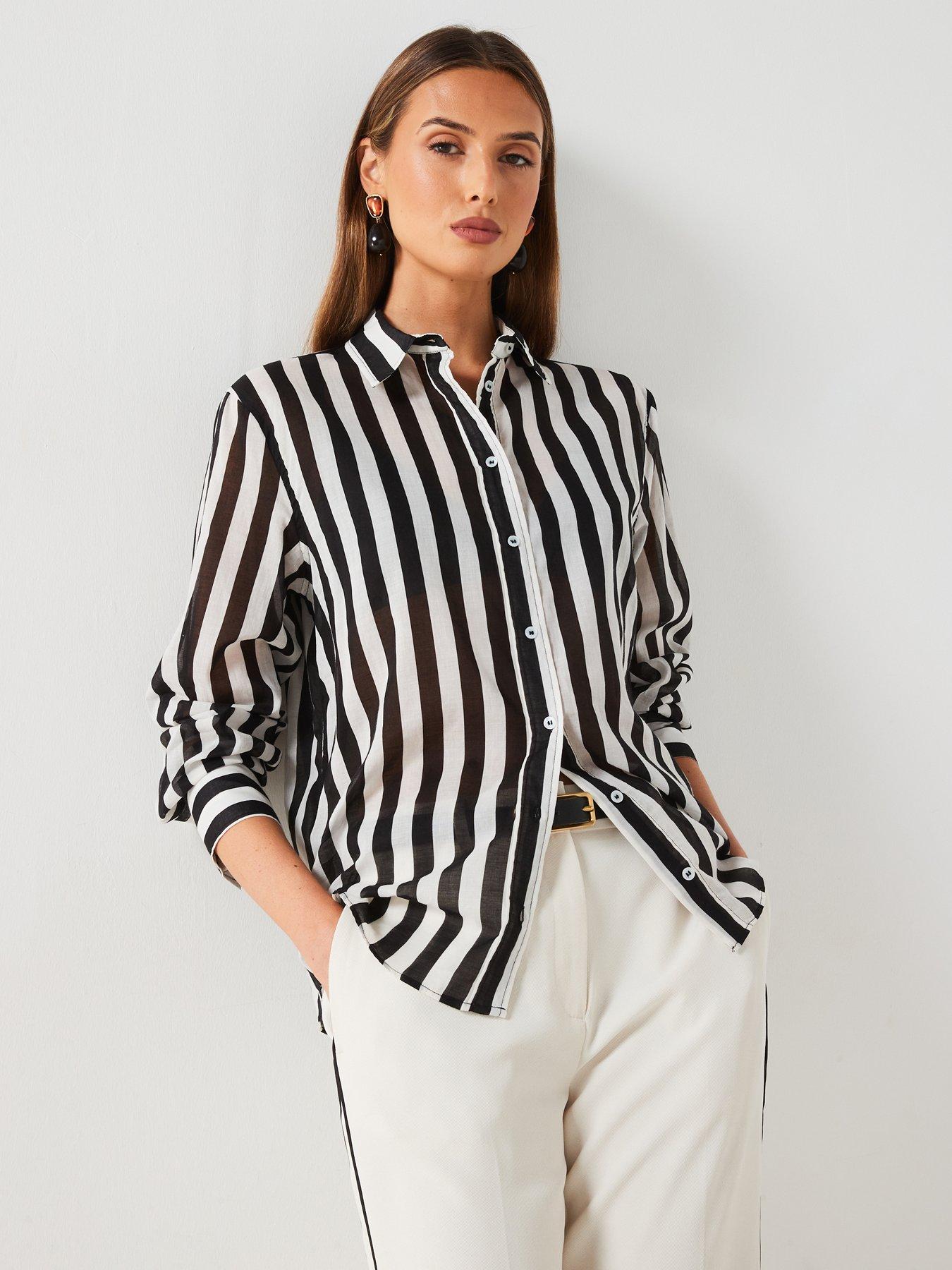 mango-striped-shirt-white