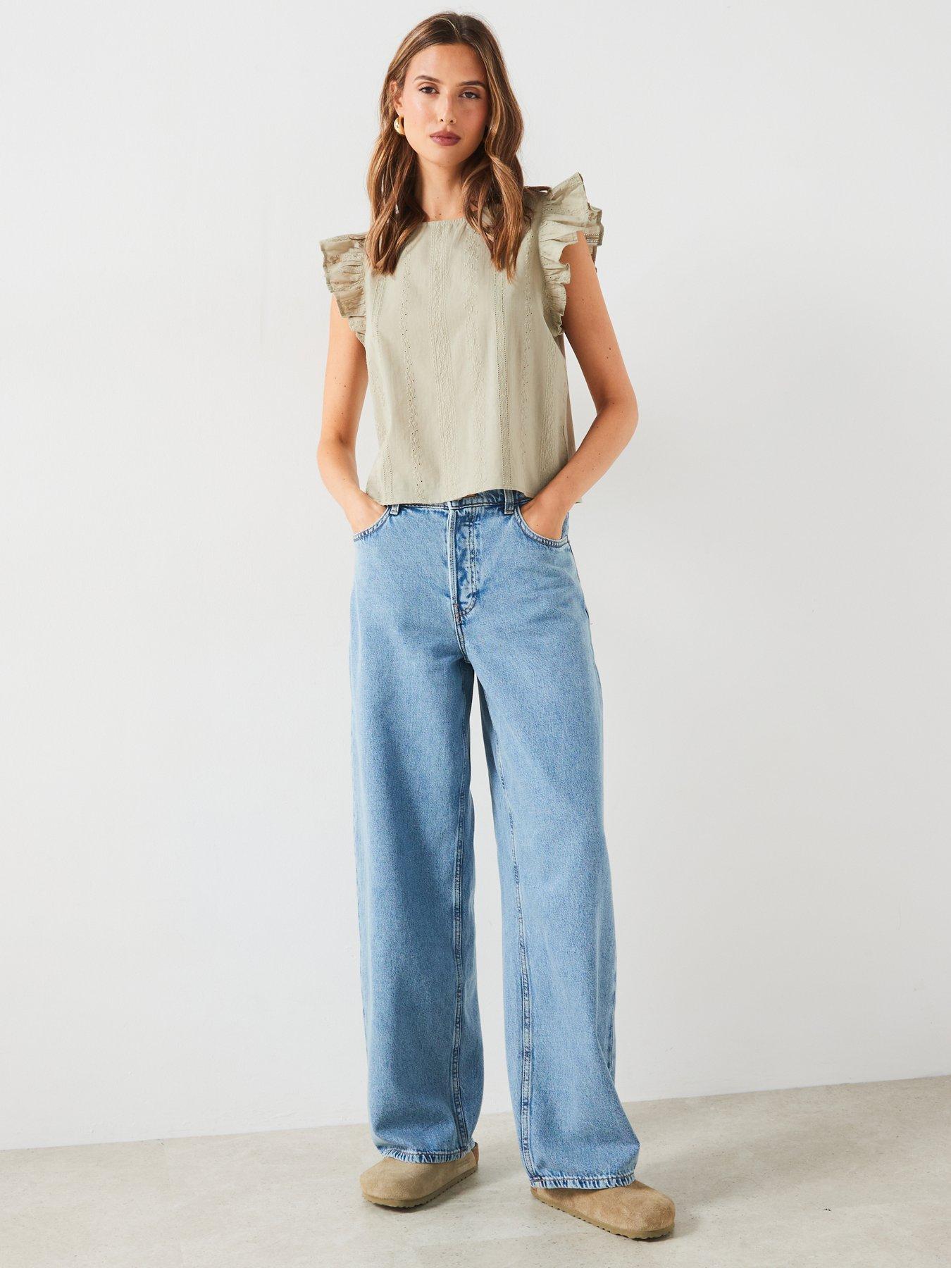 mango-shoulder-frill-top-greenback