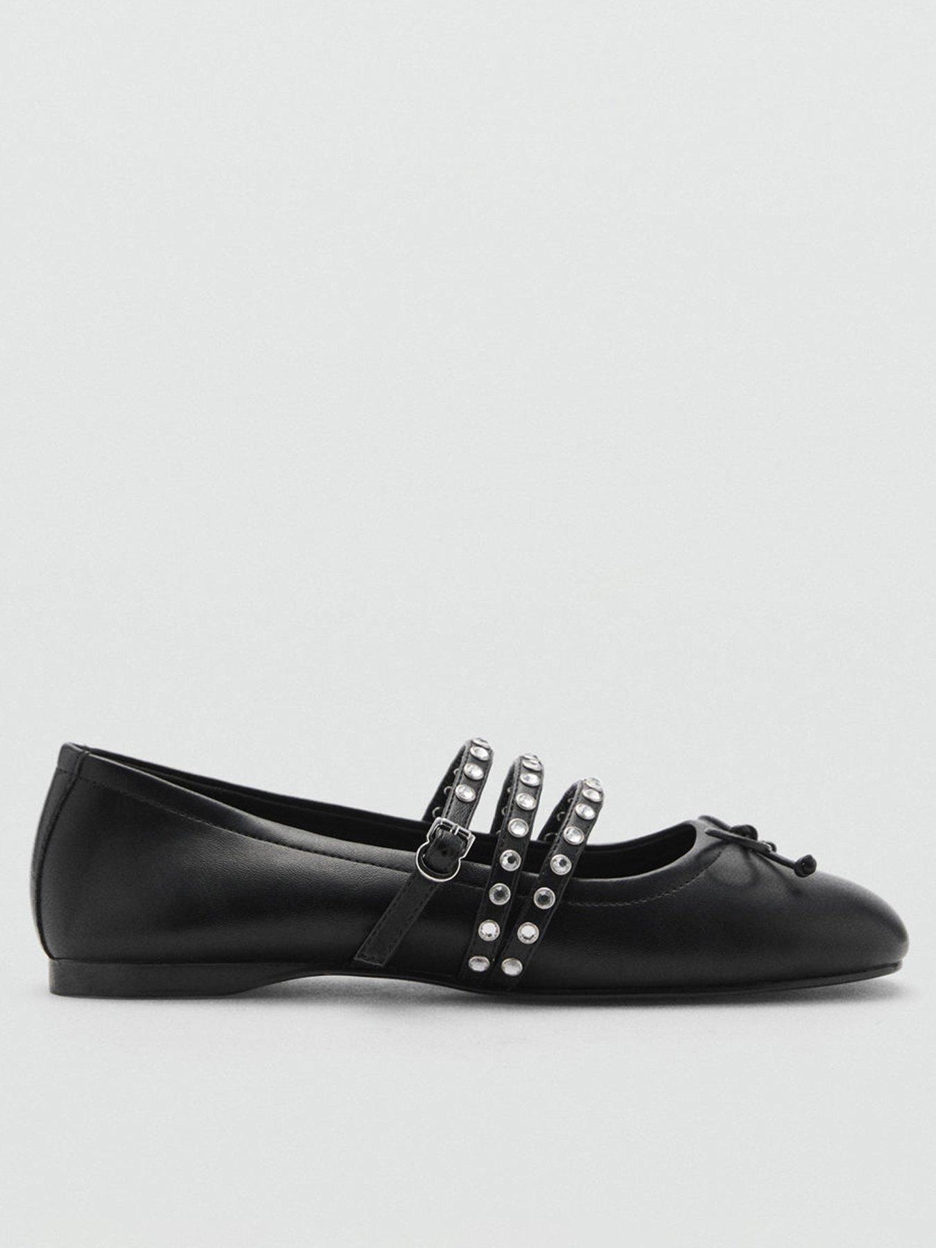 mango-studded-ballerina-black