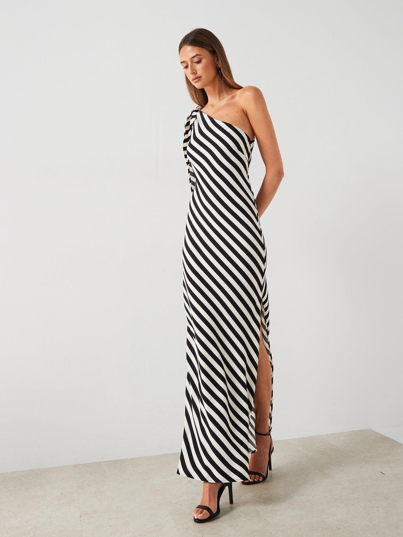 mango-one-shoulder-striped-maxi-dress-whiteback