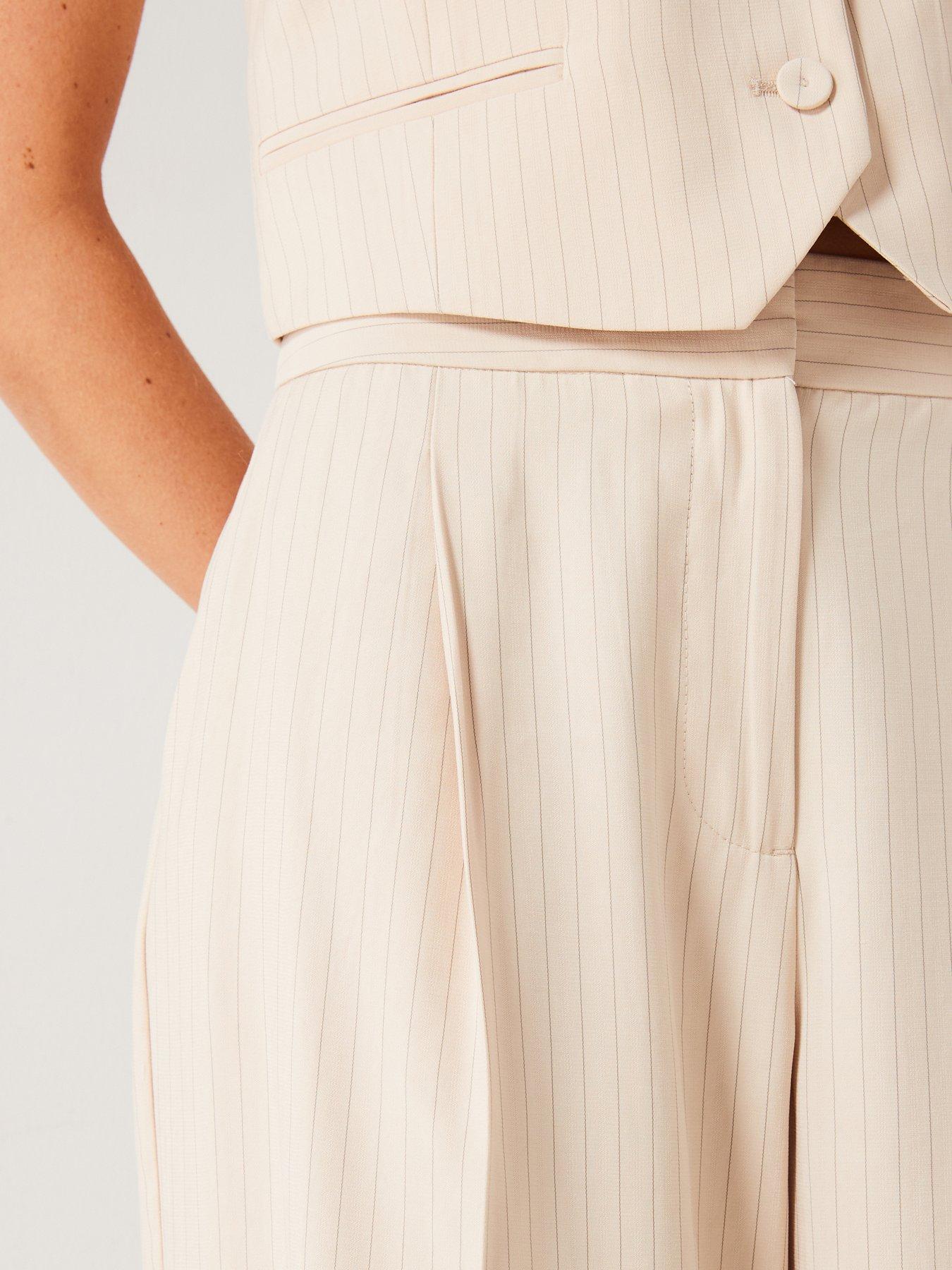 Image 4 of 6 of Mango Neutral Tailored Trouser Co Ord - Beige