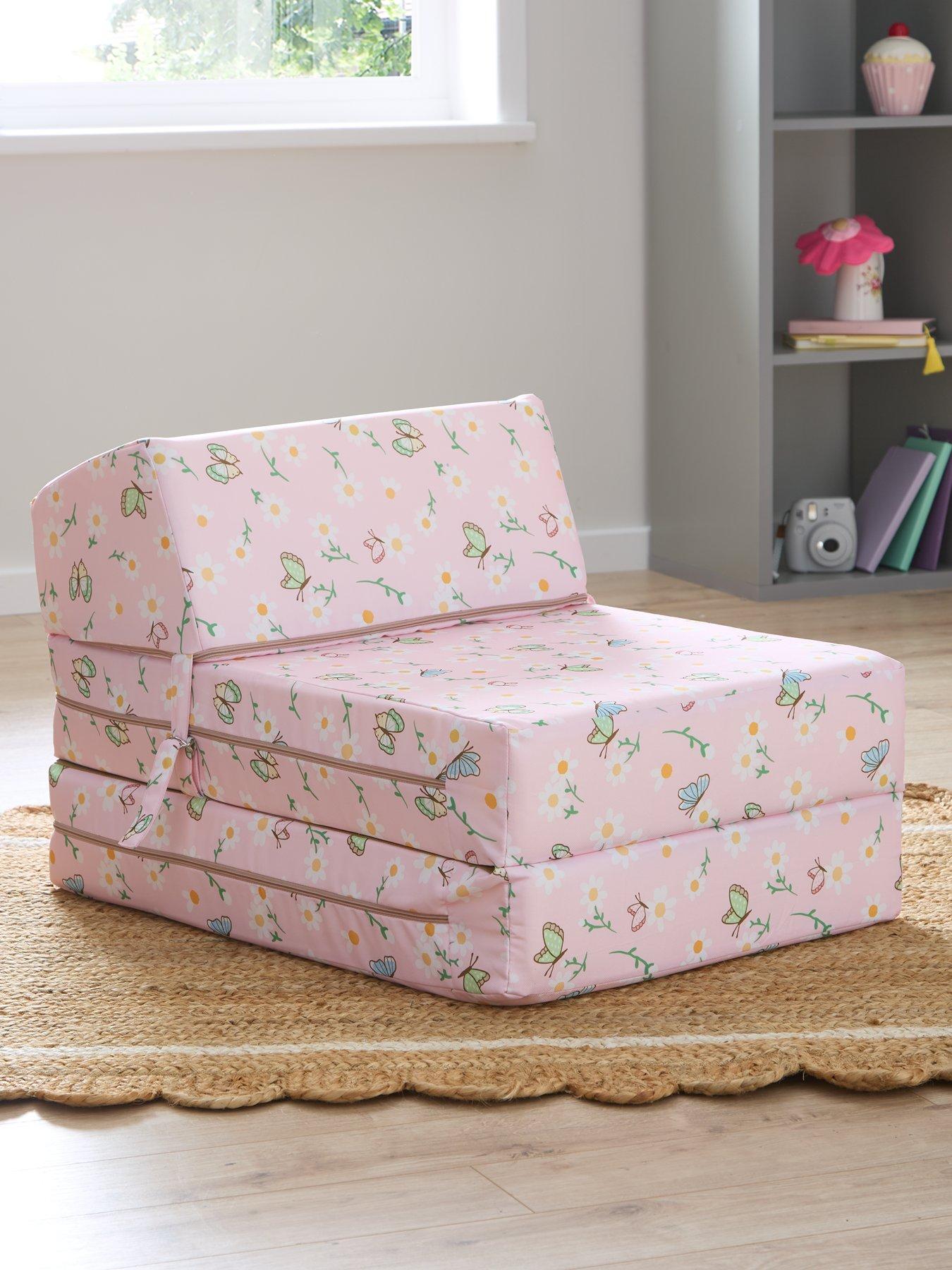 kaikoo-kids-single-fold-out-chair-bed-ndash-butterfly