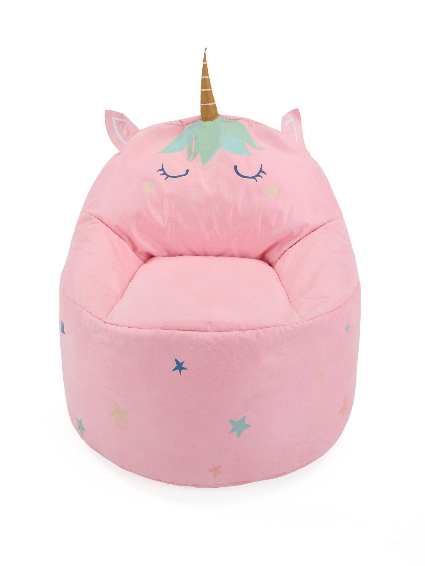 Bunny Pillowfort Rainbow Bean Bag 51x41x33 Inch Giant Bean Bag