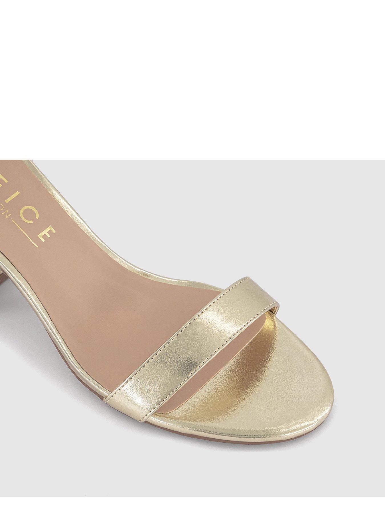 office-flared-heel-2-part-sandal-goldoutfit