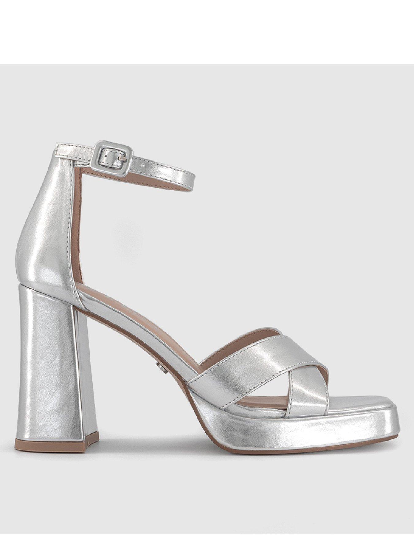 office-closed-back-platform-shoes-silver