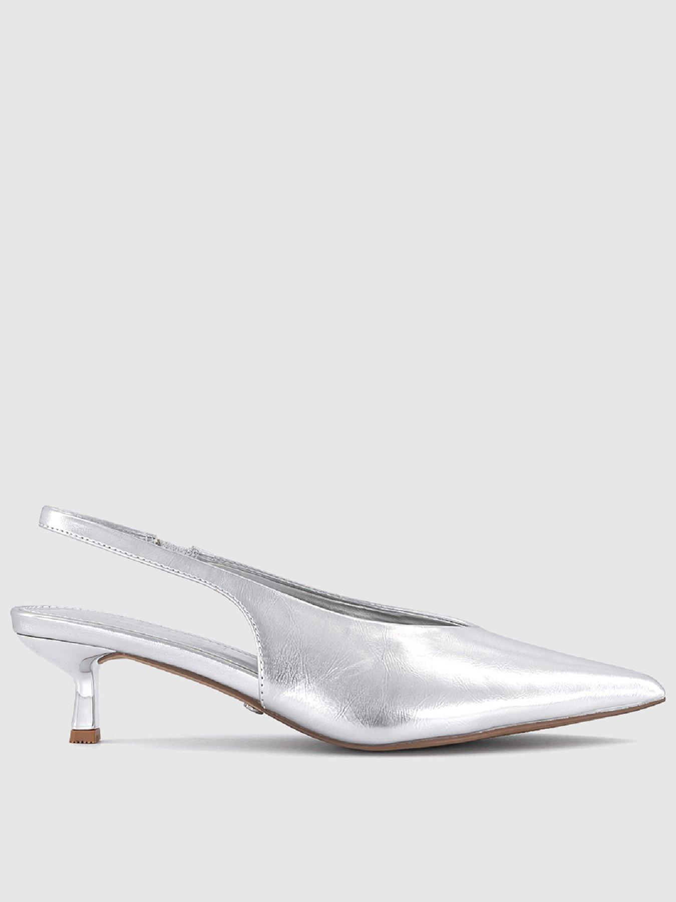 office-maggie-high-vamp-slingback-court-shoes-silverfront