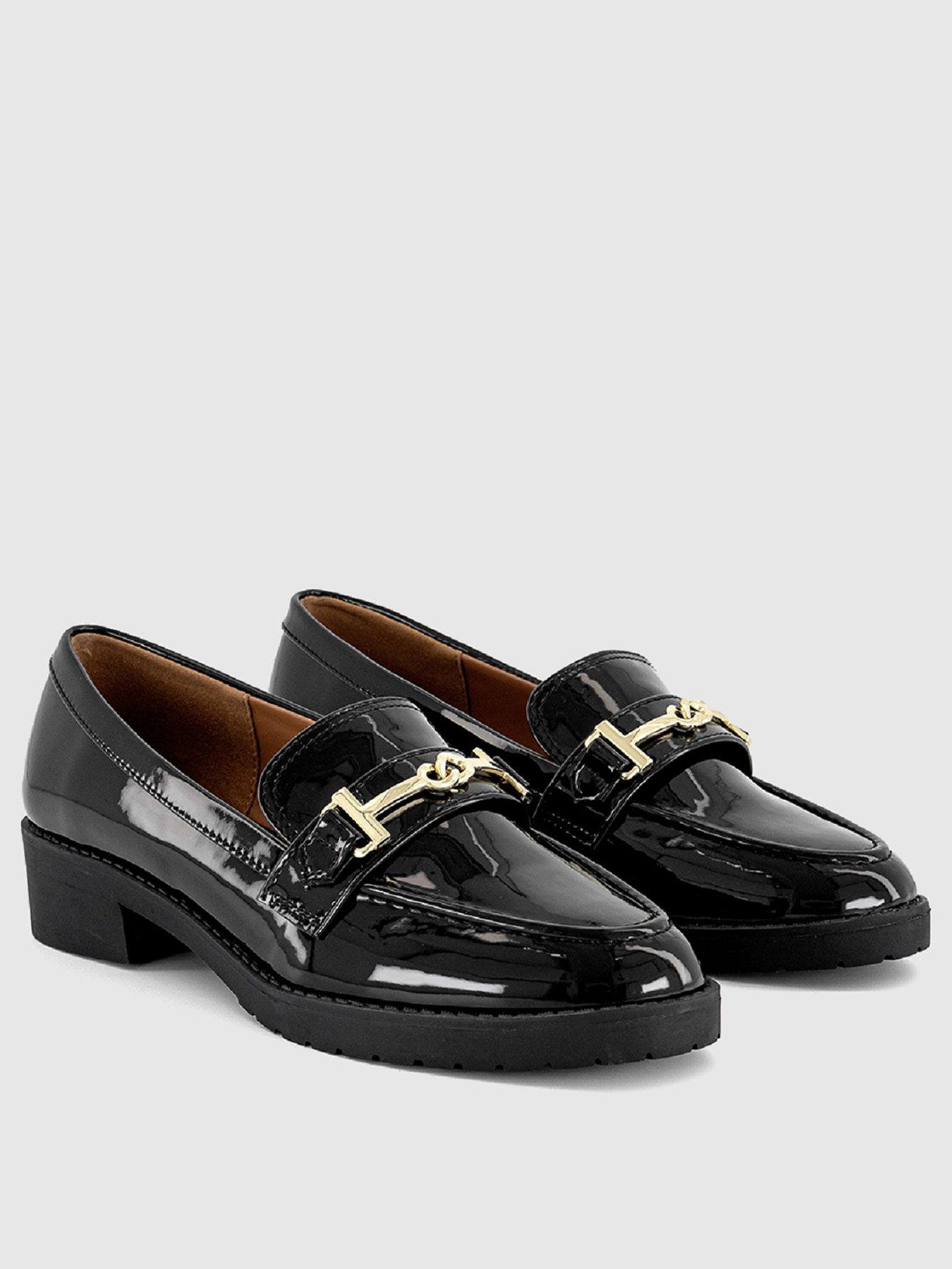 office-flyer-chunky-patent-loafers-blackstillFront