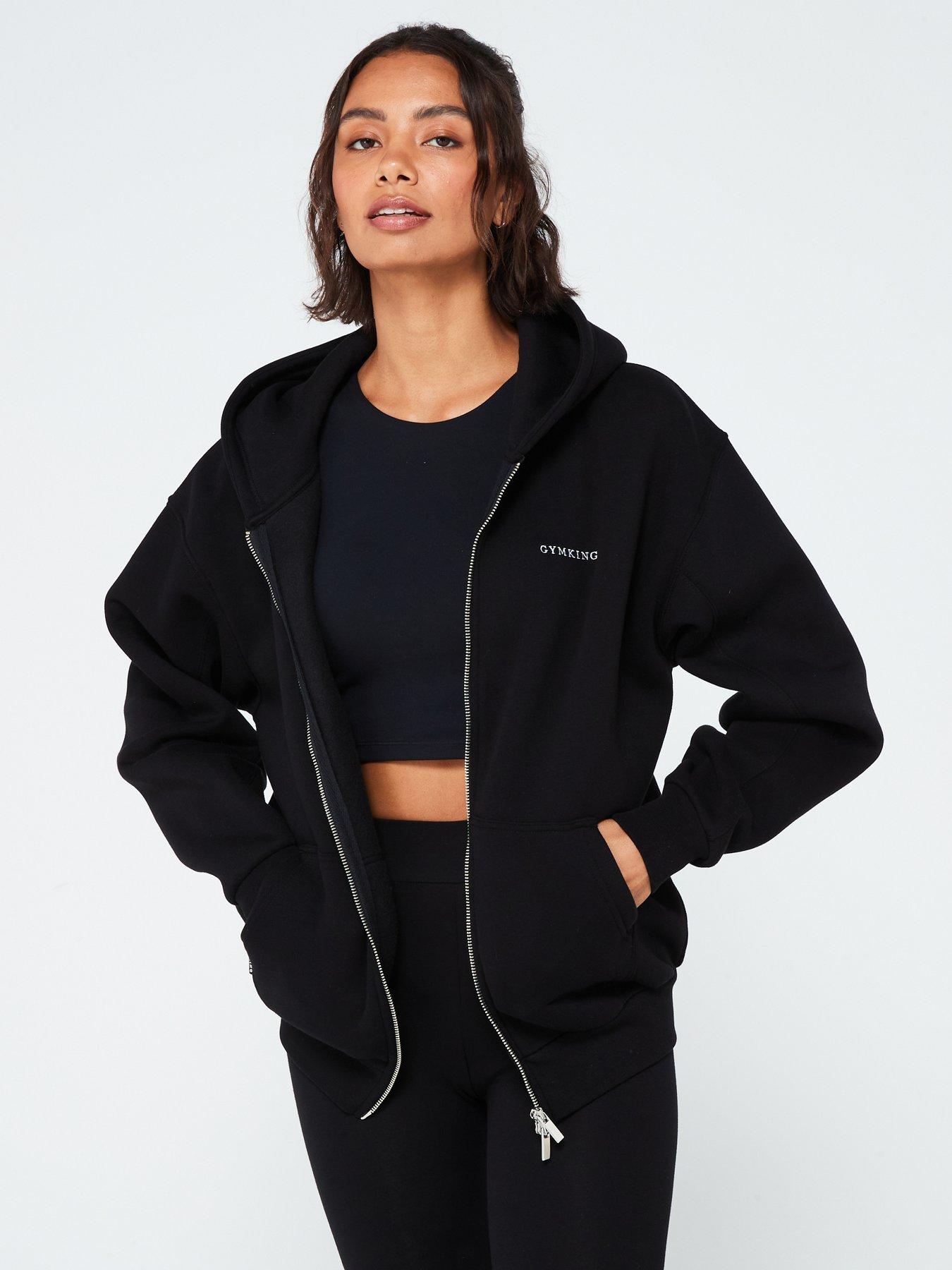 gym-king-womens-365-oversized-full-zip-hoodie-black