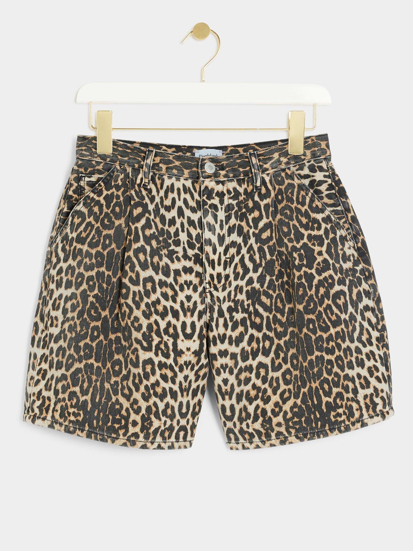 river-island-tailored-denim-shorts-browndetail