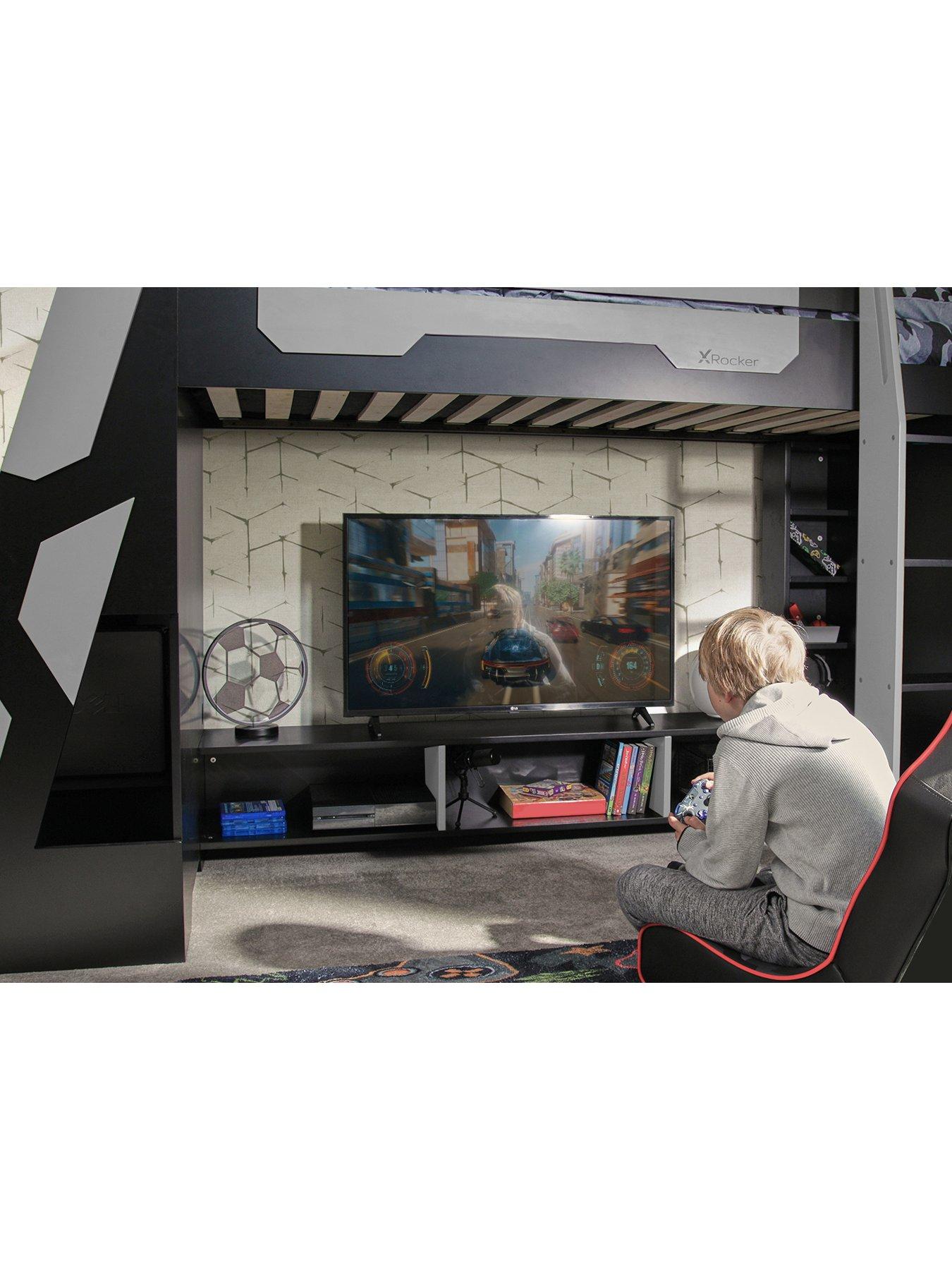 x-rocker-garrison-kids-high-sleeper-gaming-bed-with-media-unit-and-deskback