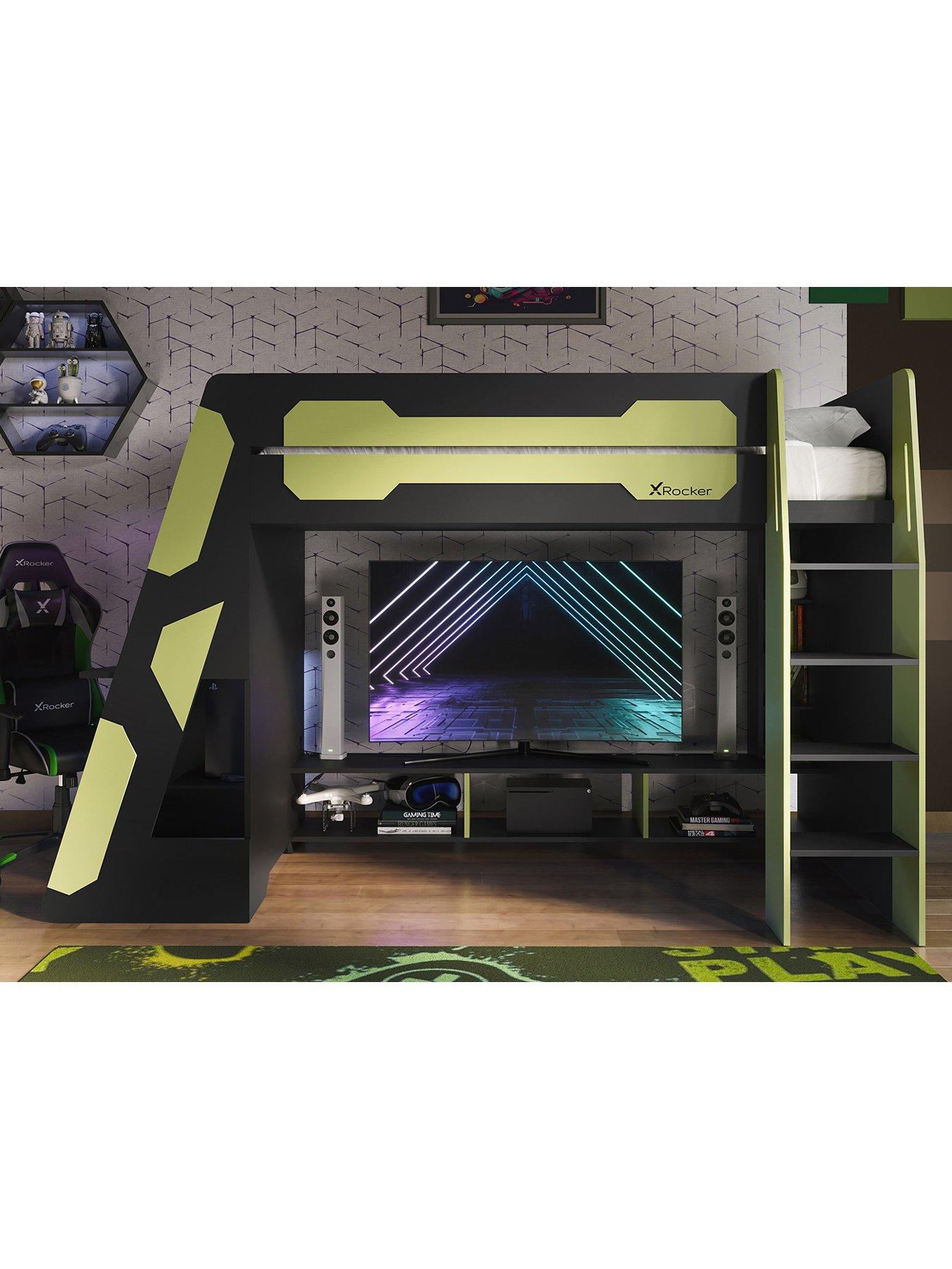 x-rocker-garrison-kids-high-sleeper-gaming-bed-with-media-unit-and-deskoutfit